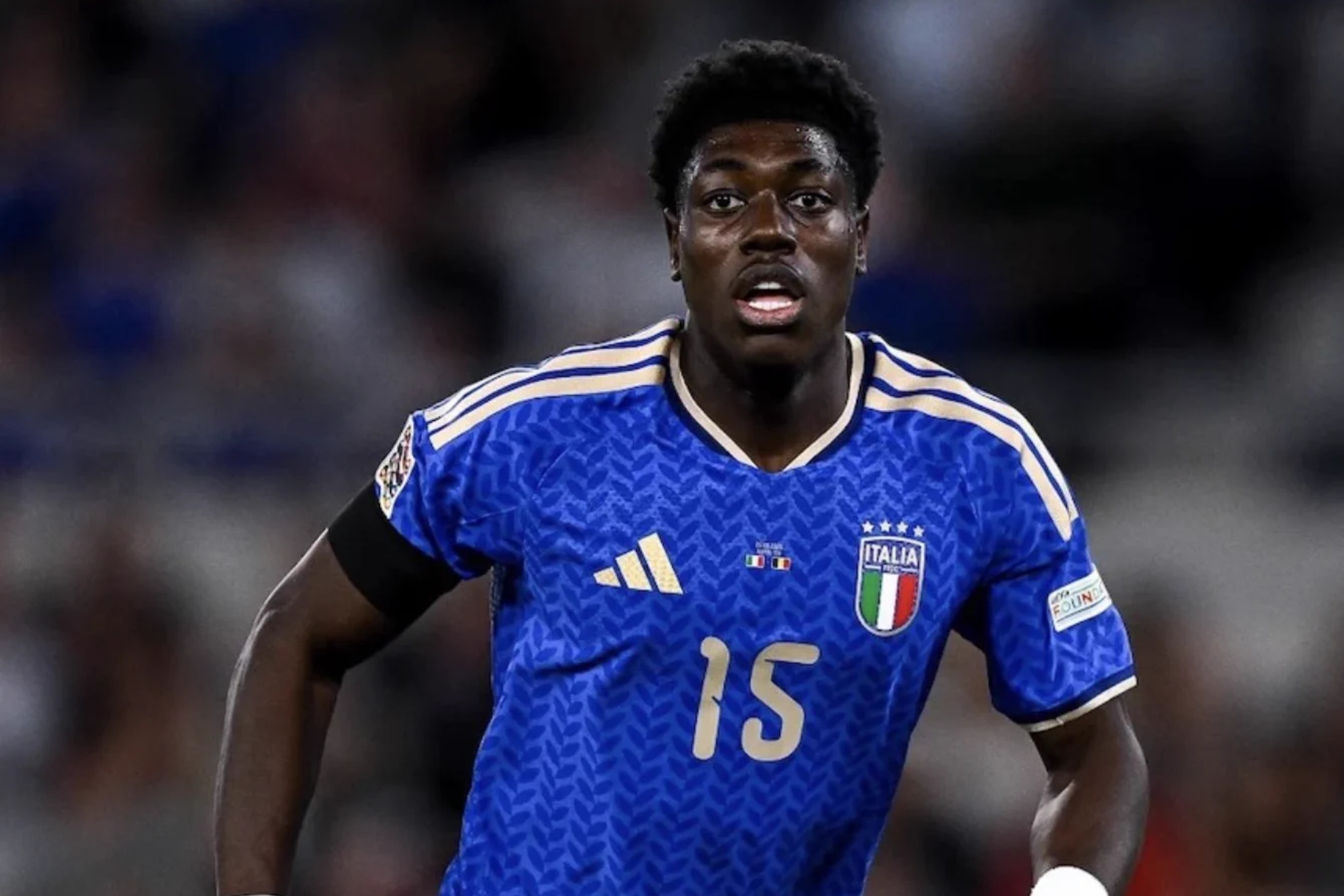 Issa Doumbia, con Italia. FIGC.
