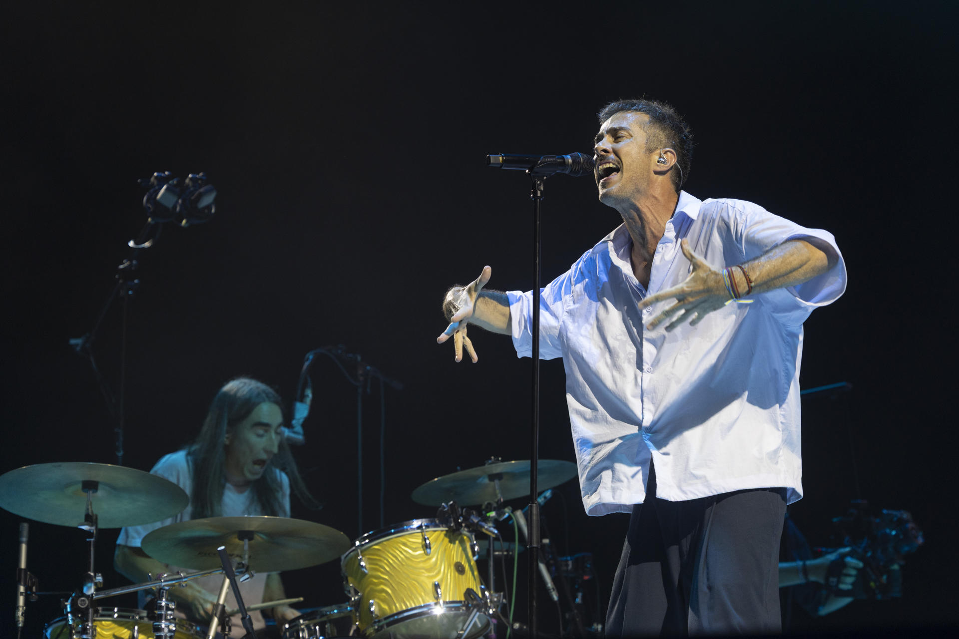Vetusta Morla regresa a los escenarios tras dos años de silencio con 'Gira de vuelta. Canciones de ida' y un primer concierto en el Palau Sant Jordi de Barcelona. EFE/Marta Pérez EFE