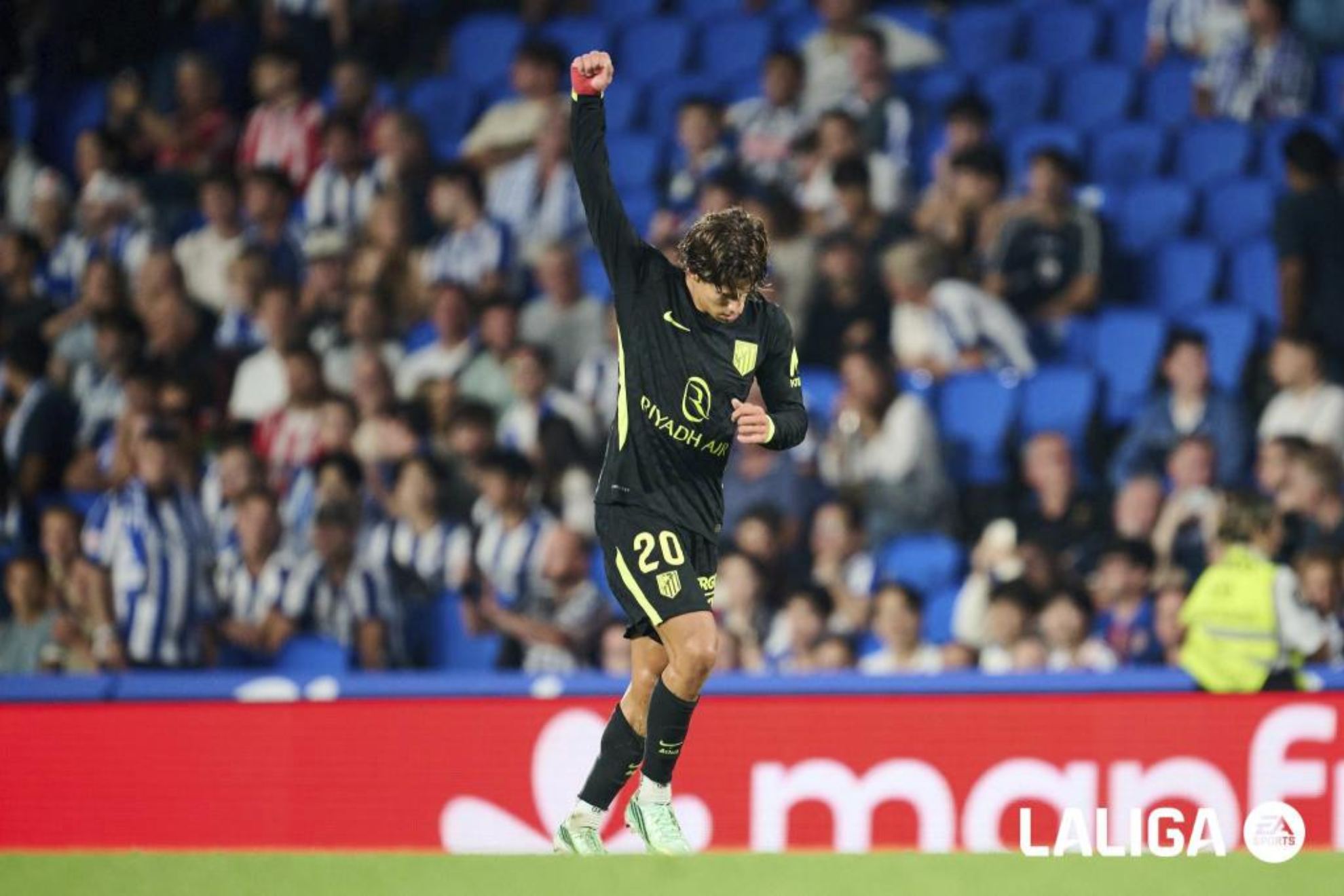 Giuliano celebra un gol esta temporada.