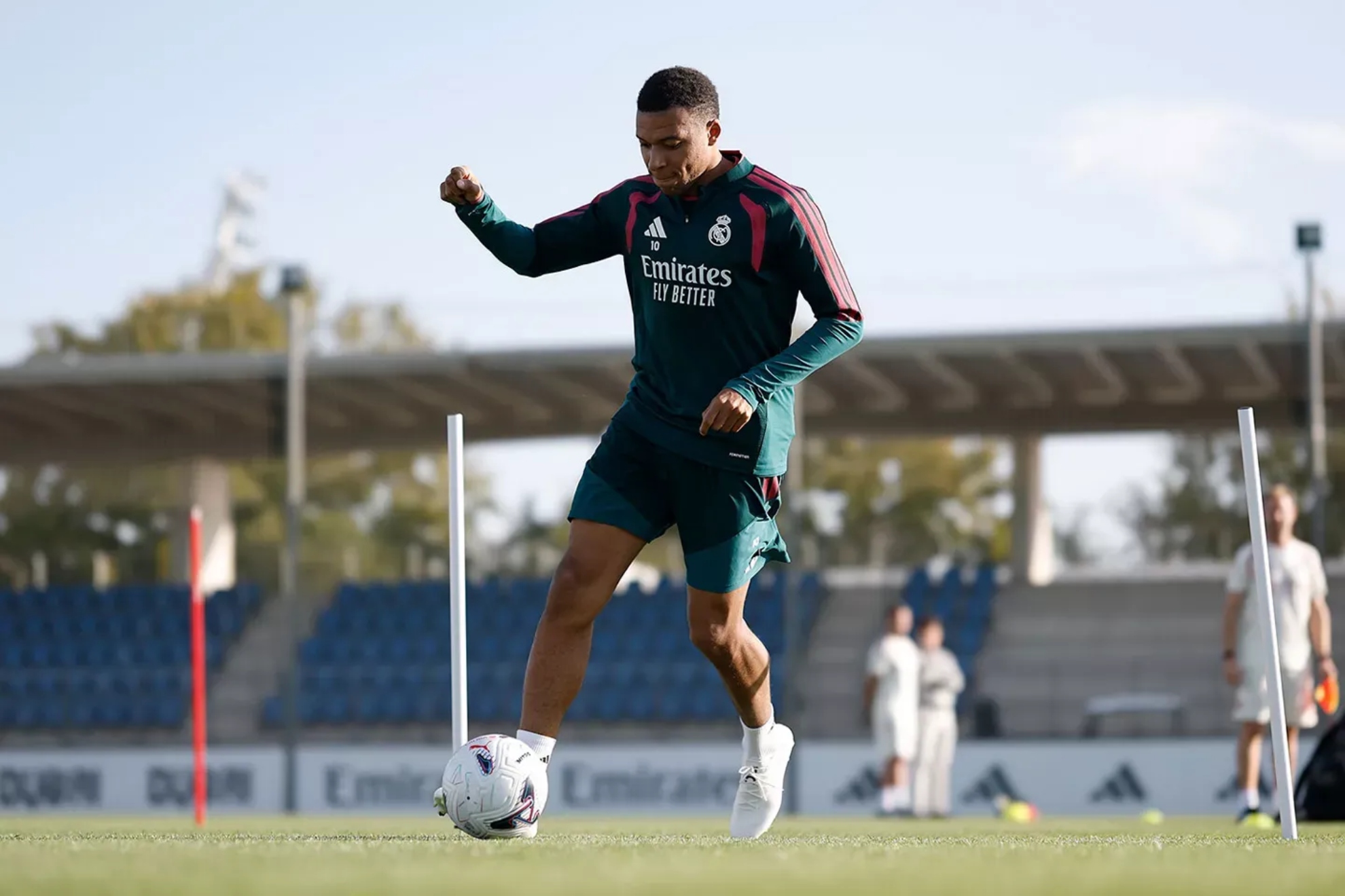 Mbappé en Valdebebas. REALMADRID.COM