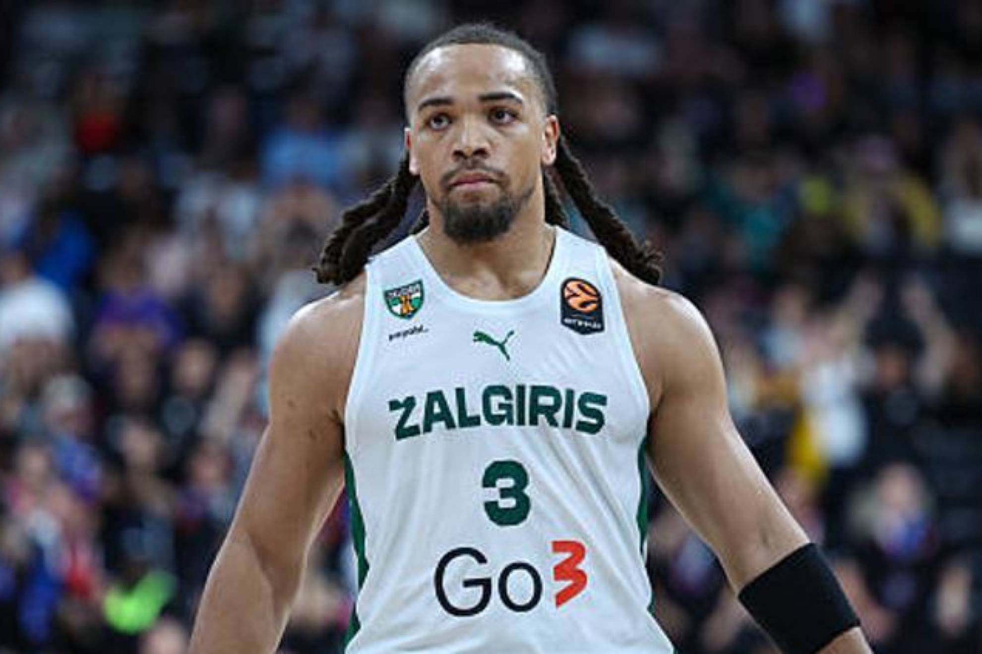 Carsen Edwards, durante un encuentro del Zalgiris Kaunas.