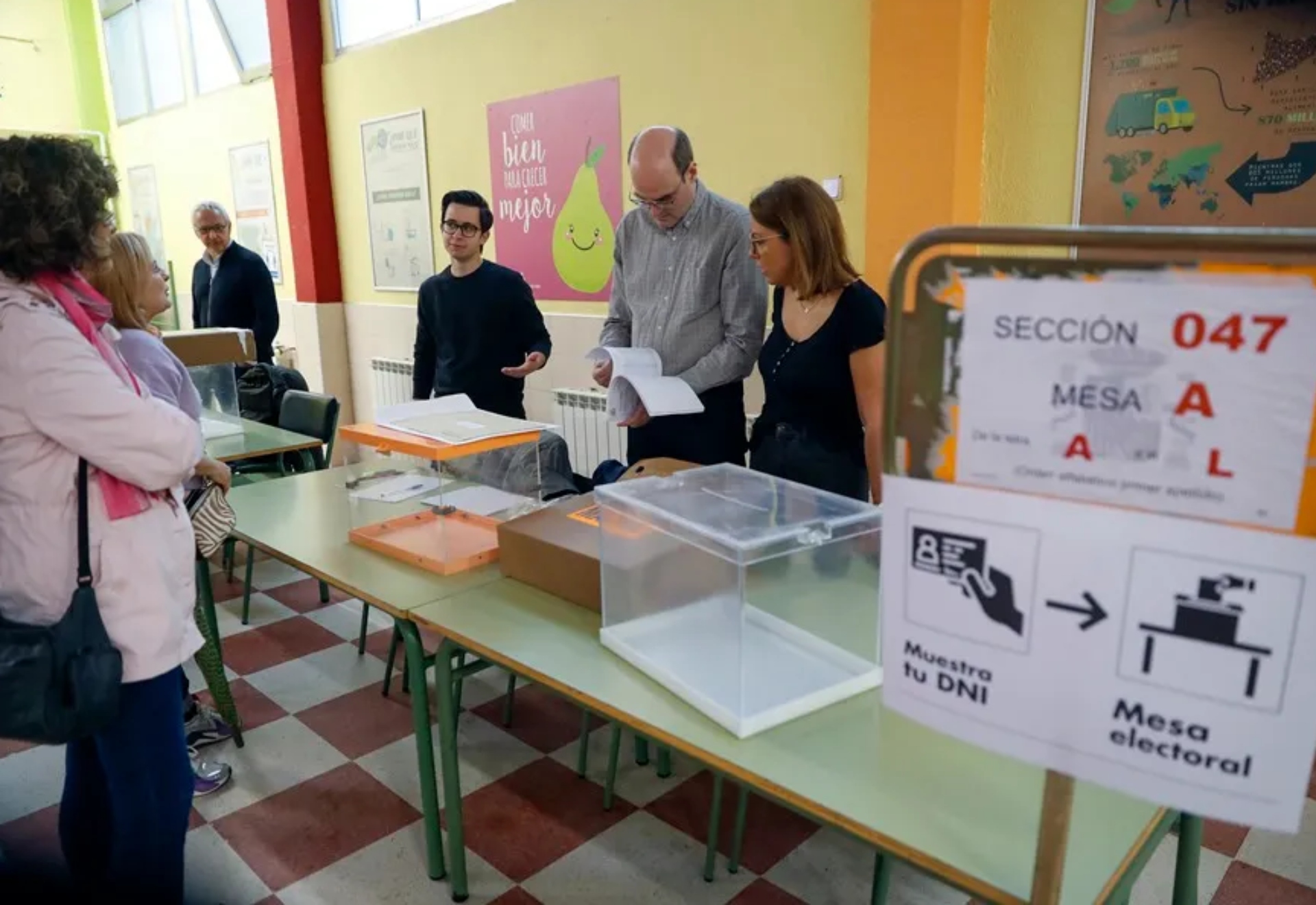 Imagen de una mesa electoral en una de las últimas elecciones