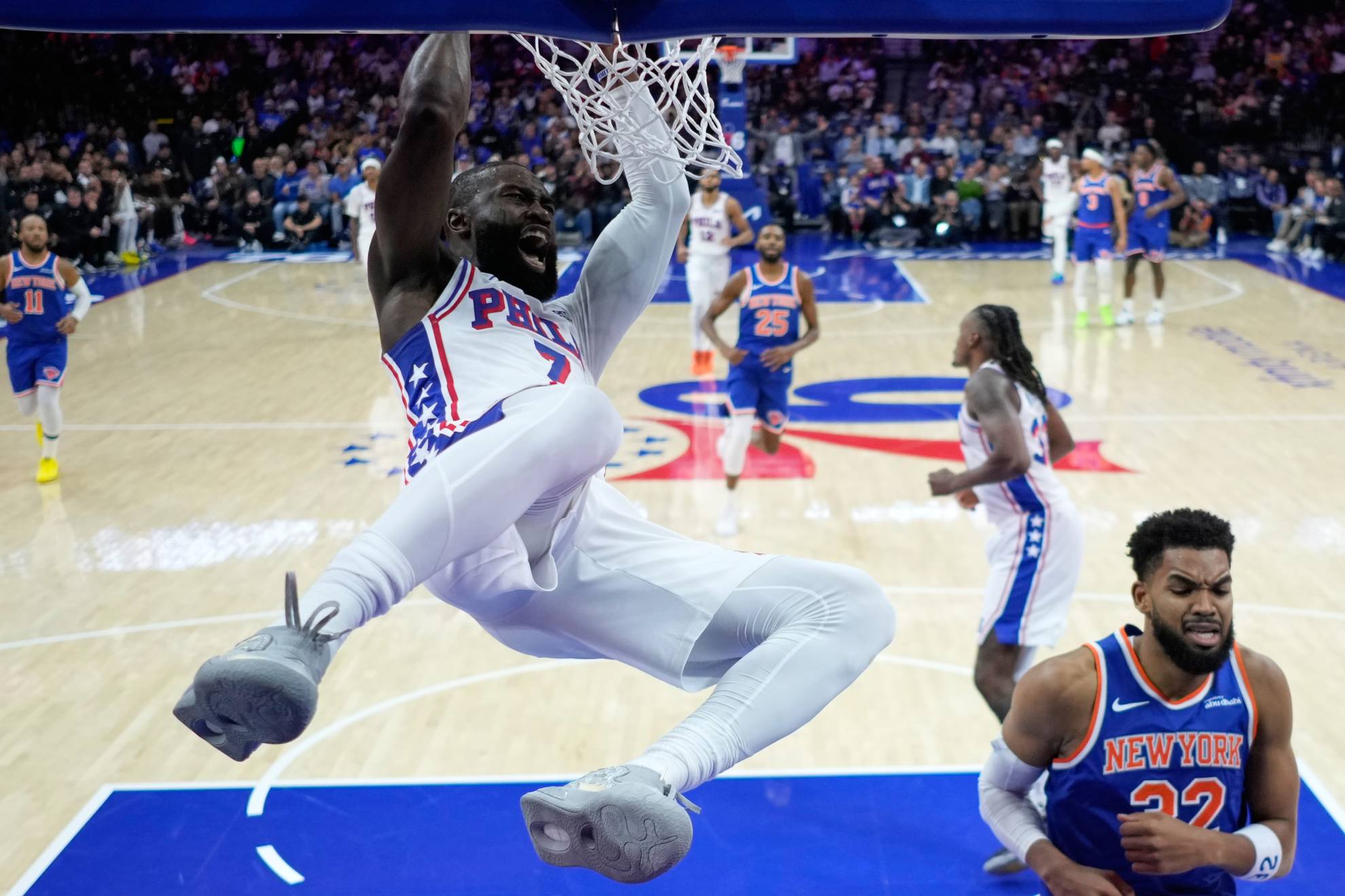 Jaylen Brown lideró el triunfo de los Sixers ante los Knicks en un partido que no jugó LeBron James AP Photo/Matt Slocum