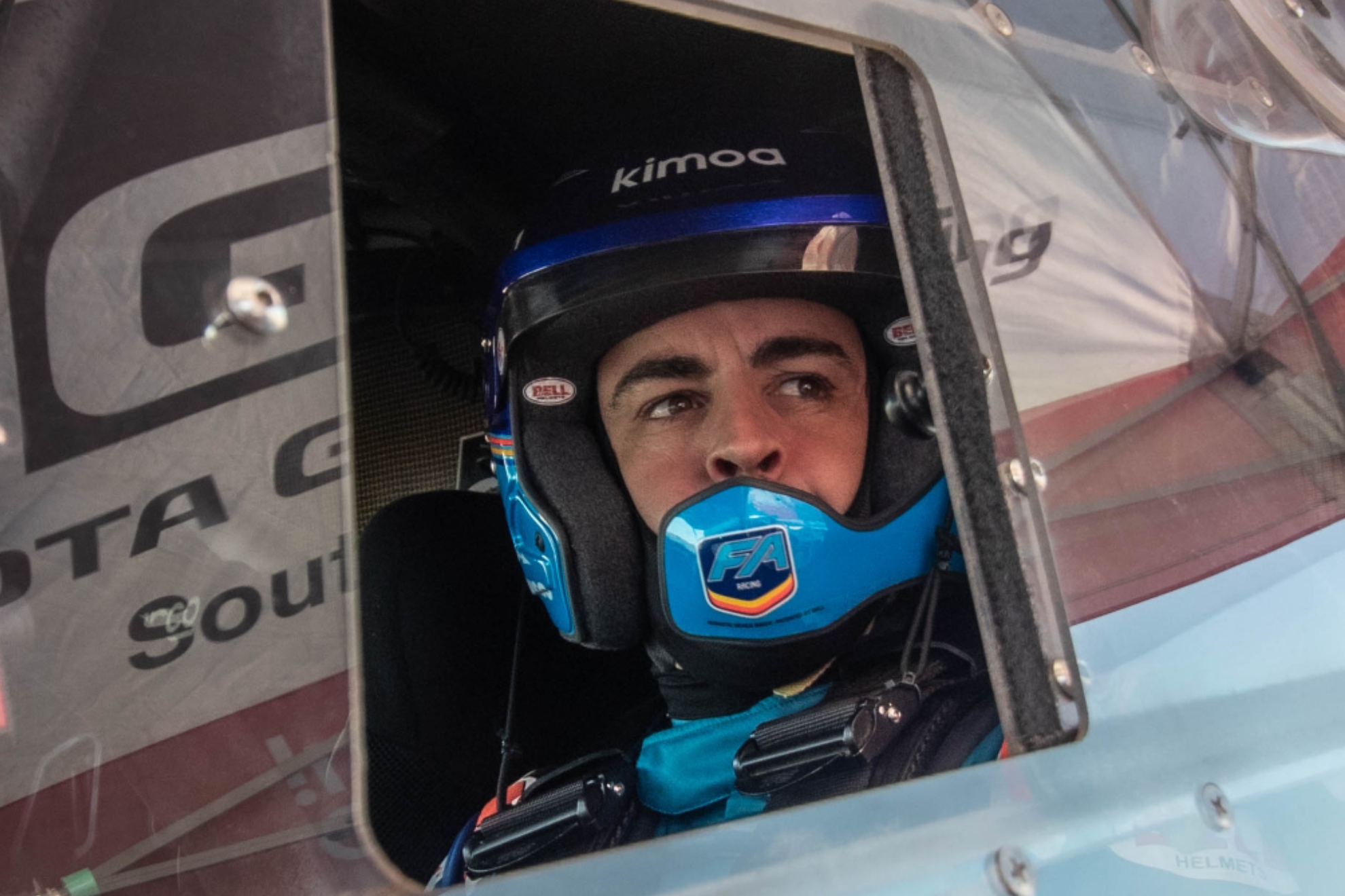 Fernando Alonso en su anterior etapa en el Dakar Toyota