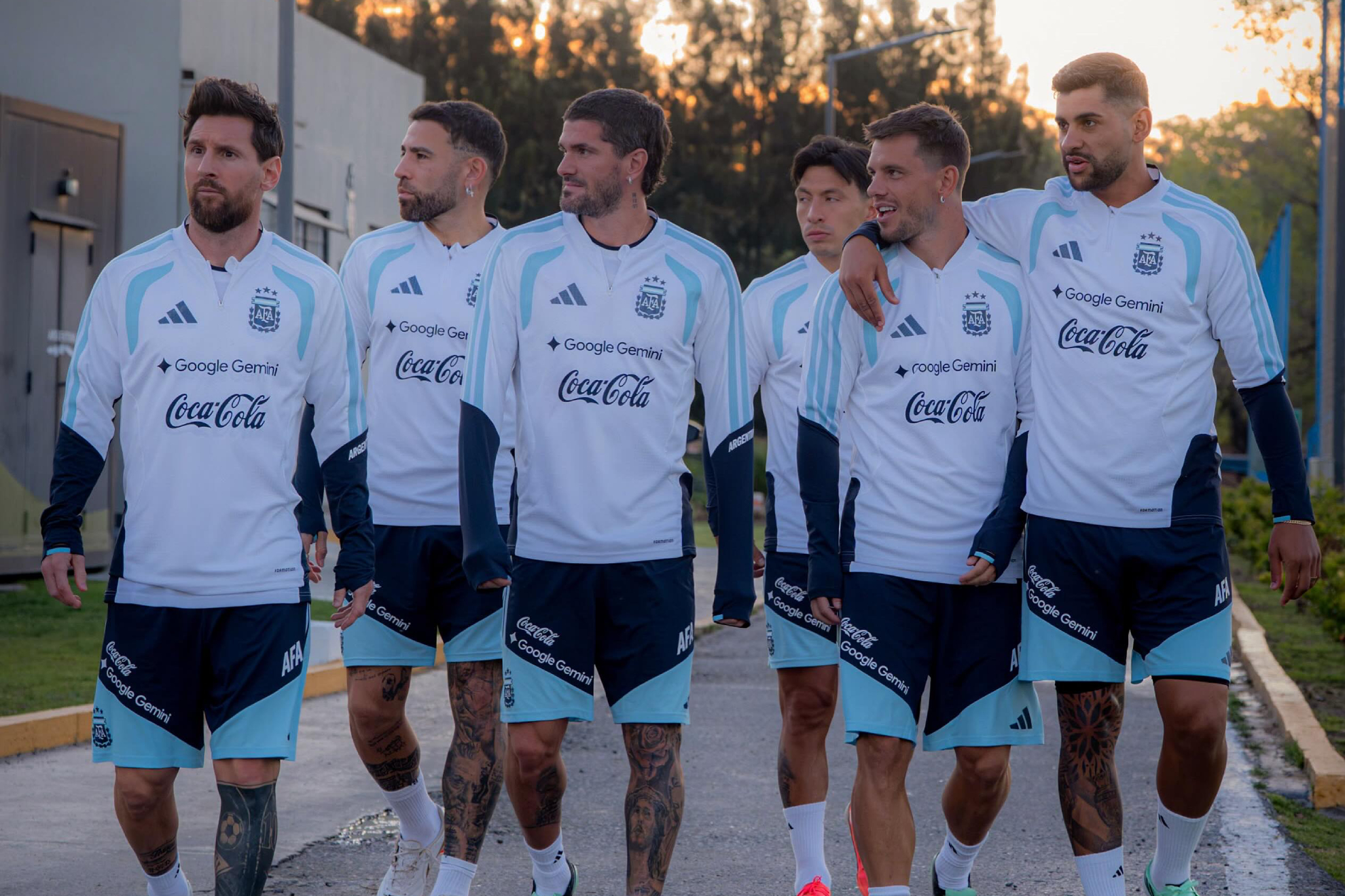 Lo Celso, con Messi y varios compañeros de Argentina INSTAGRAM LO CELSO