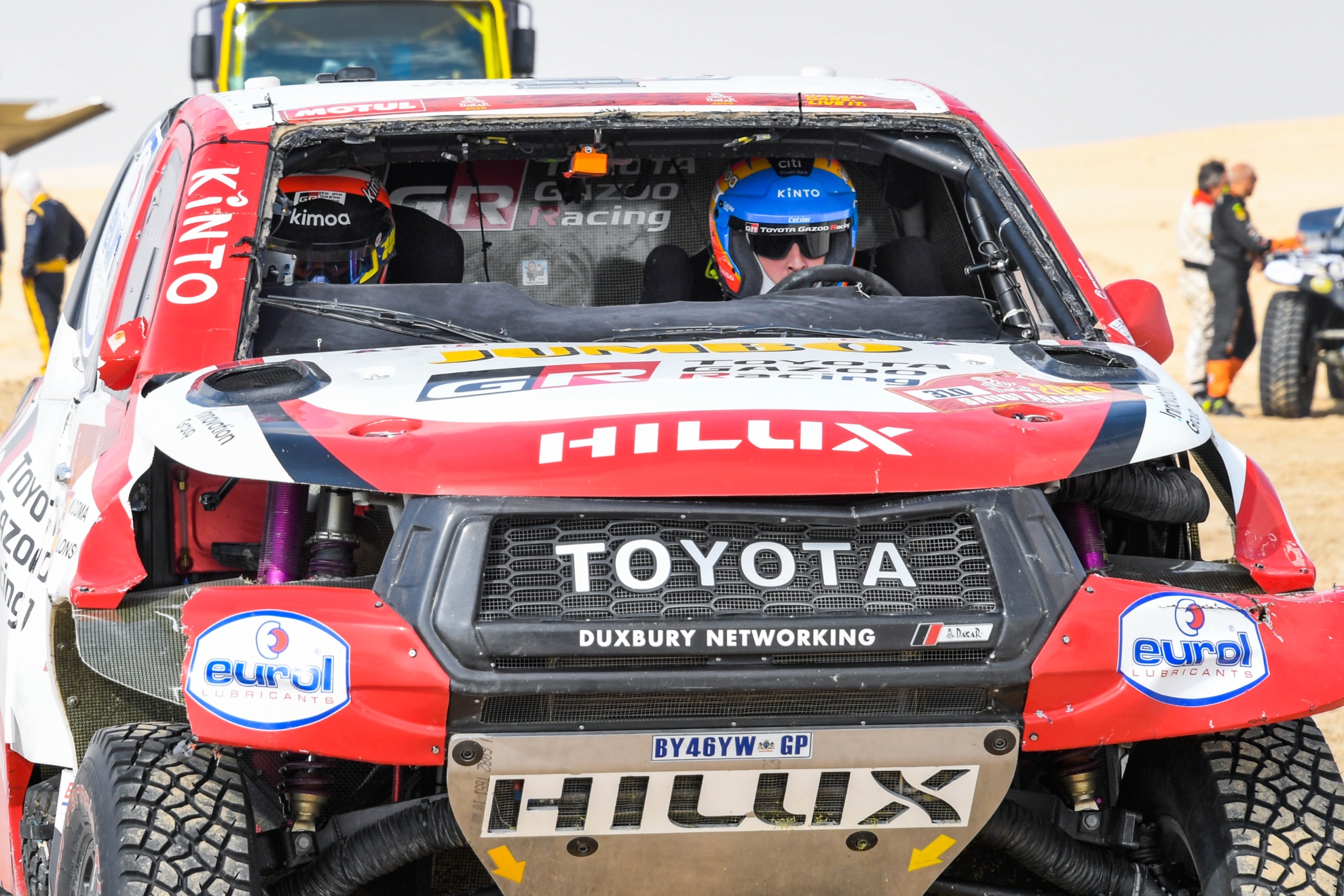 Alonso y Coma, en el Toyota del 2020. ASO