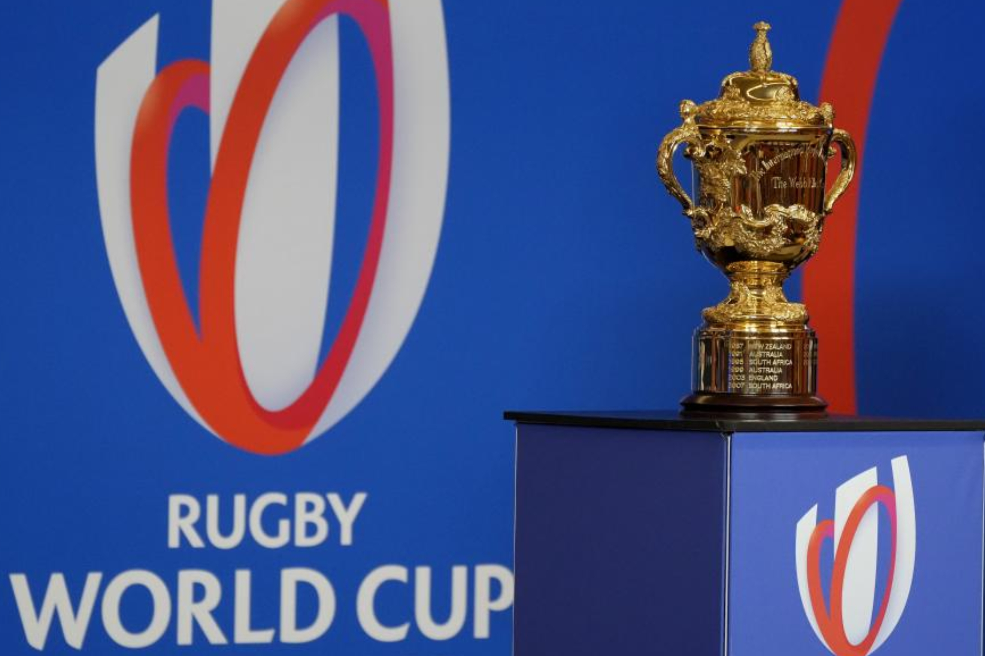 La Copa Webb Ellis, trofeo del Mundial de rugby. LAPRESSE