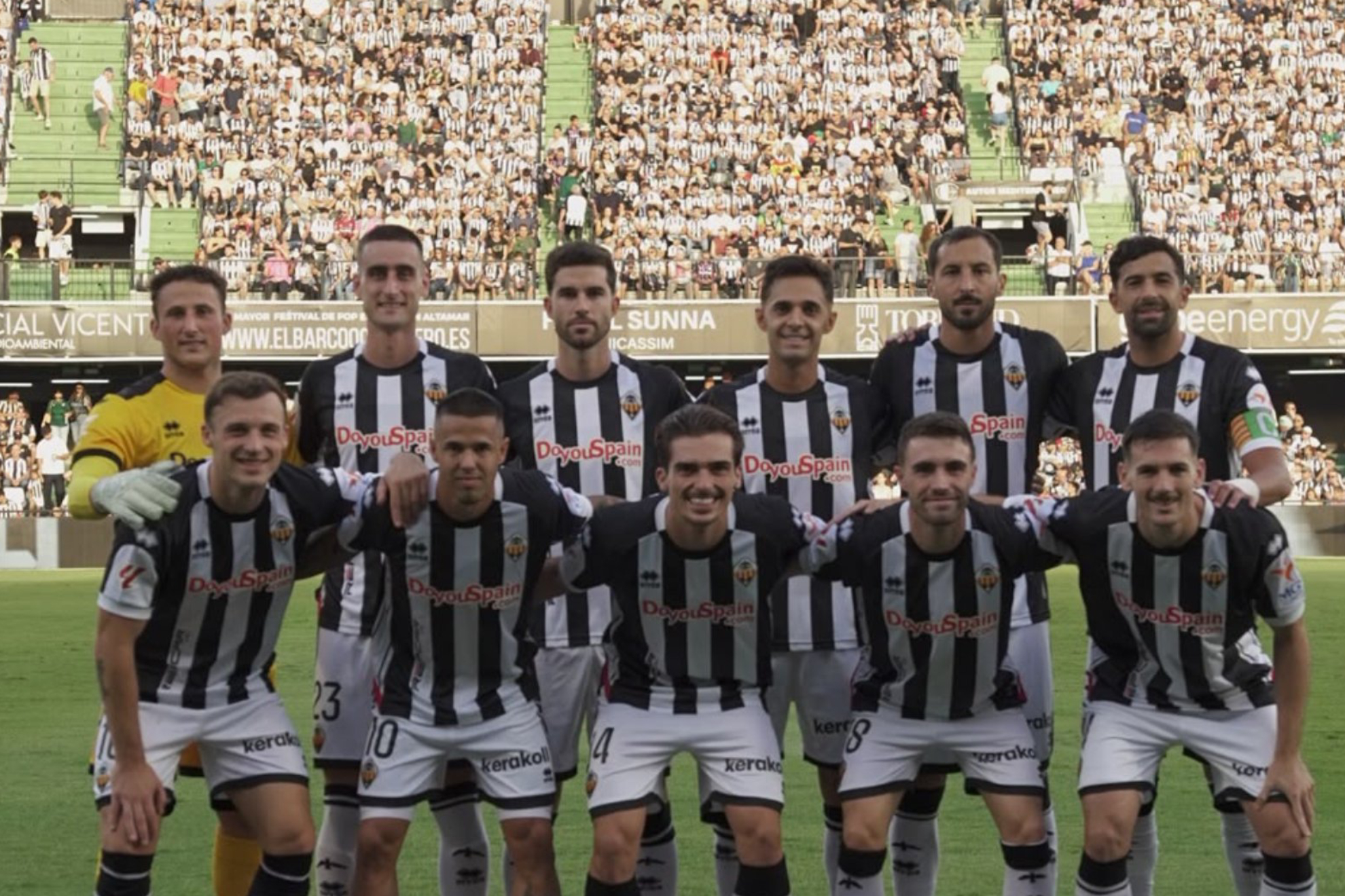 Once del Castellón en el partido contra el Ceuta. LALIGA