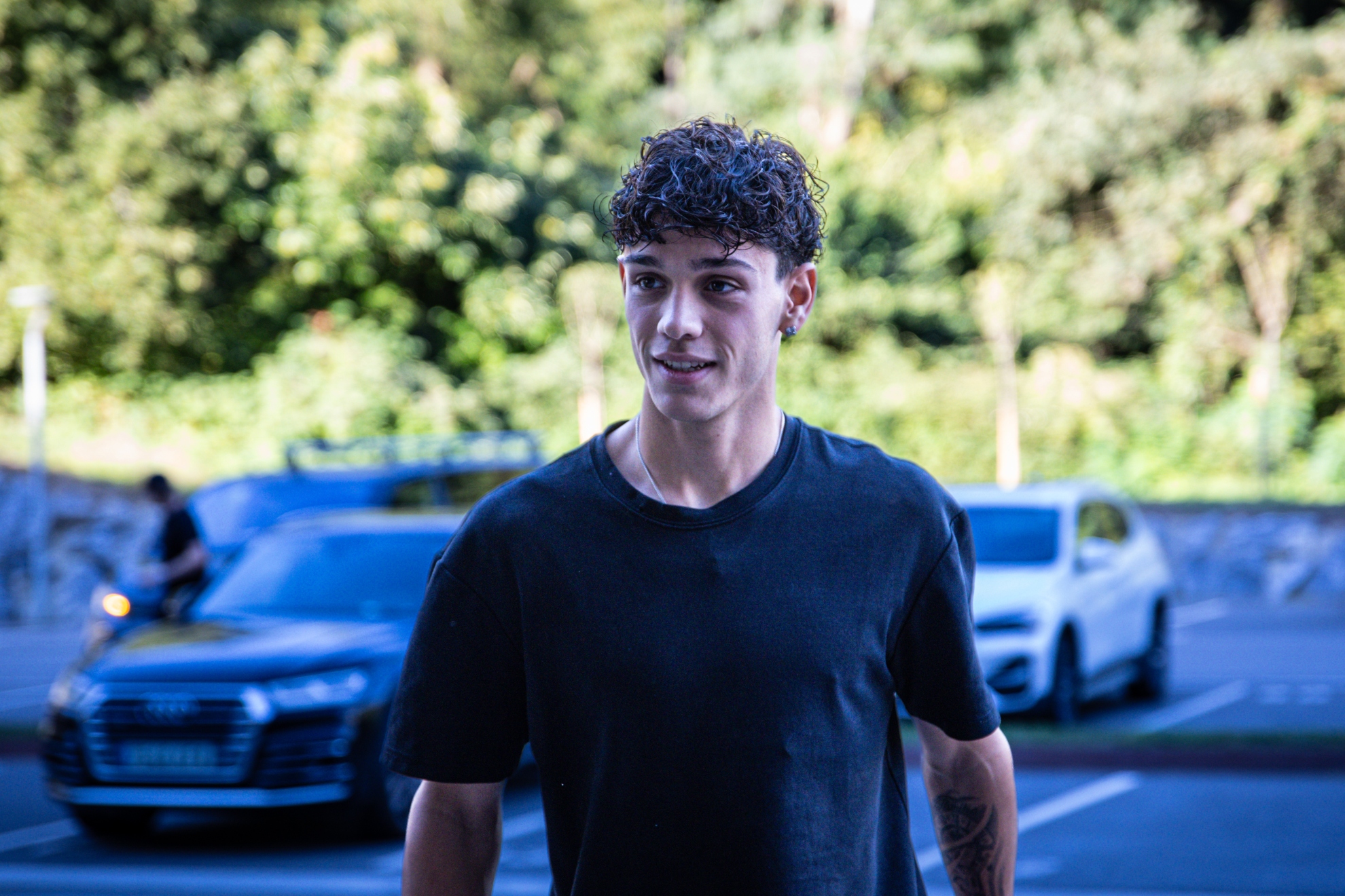 Héctor Fort llega a Zubieta para realizar un entrenamiento con la Real. REAL SOCIEDAD