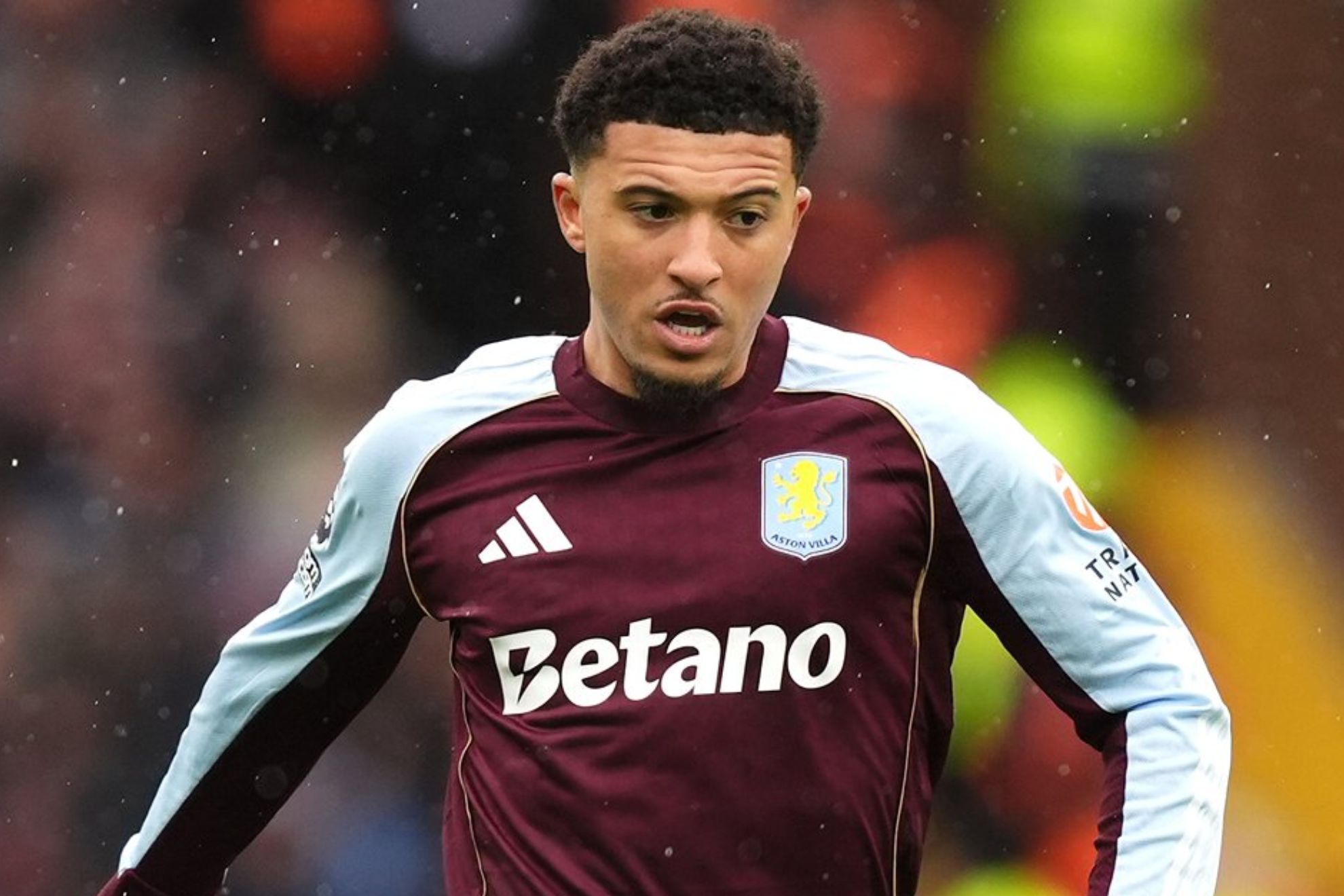 Jadon Sancho, con el Aston Villa