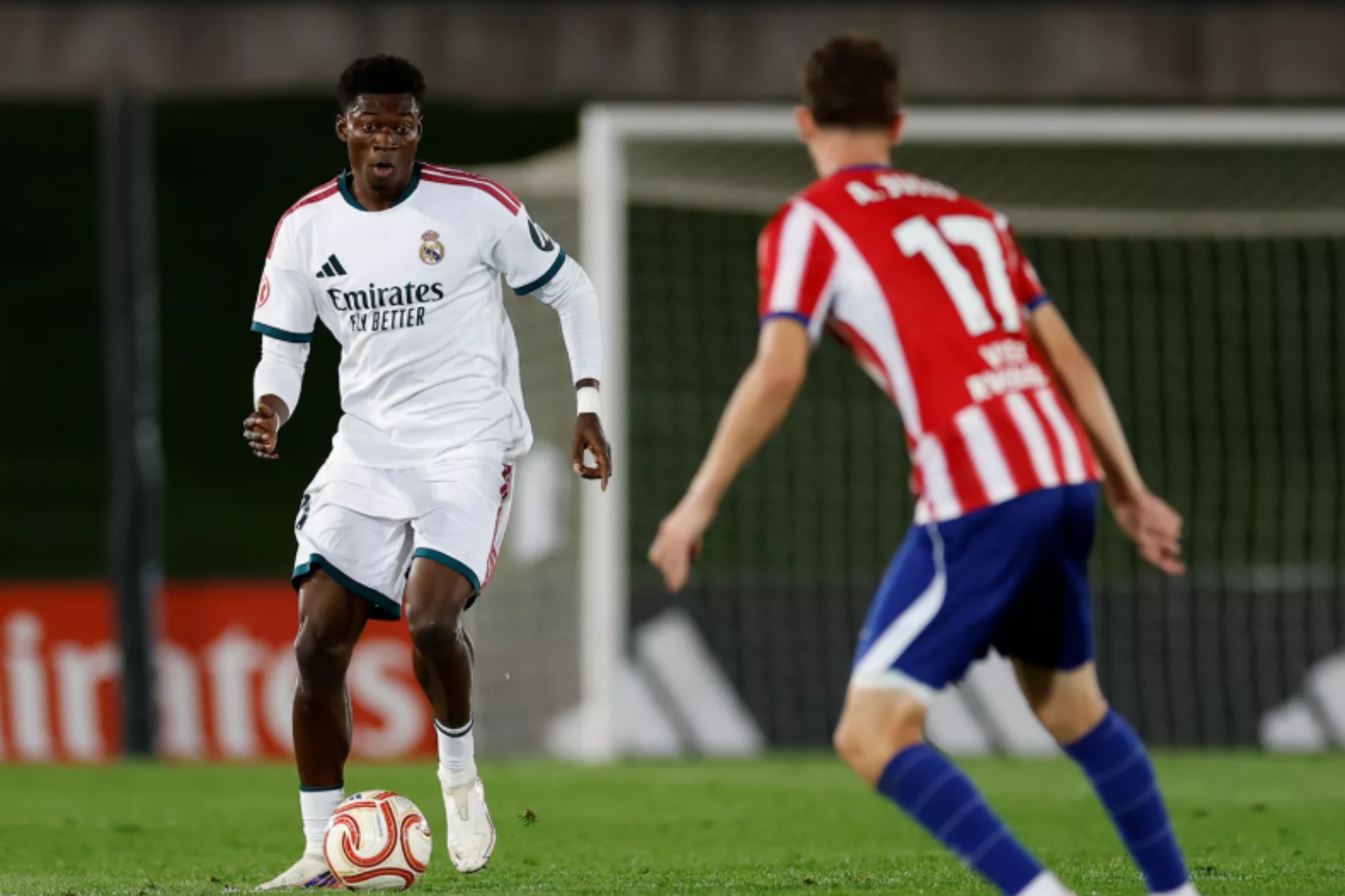 Naasei, en el último partido del Castilla ante el Atlético Madrileño. REALMADRID.COM