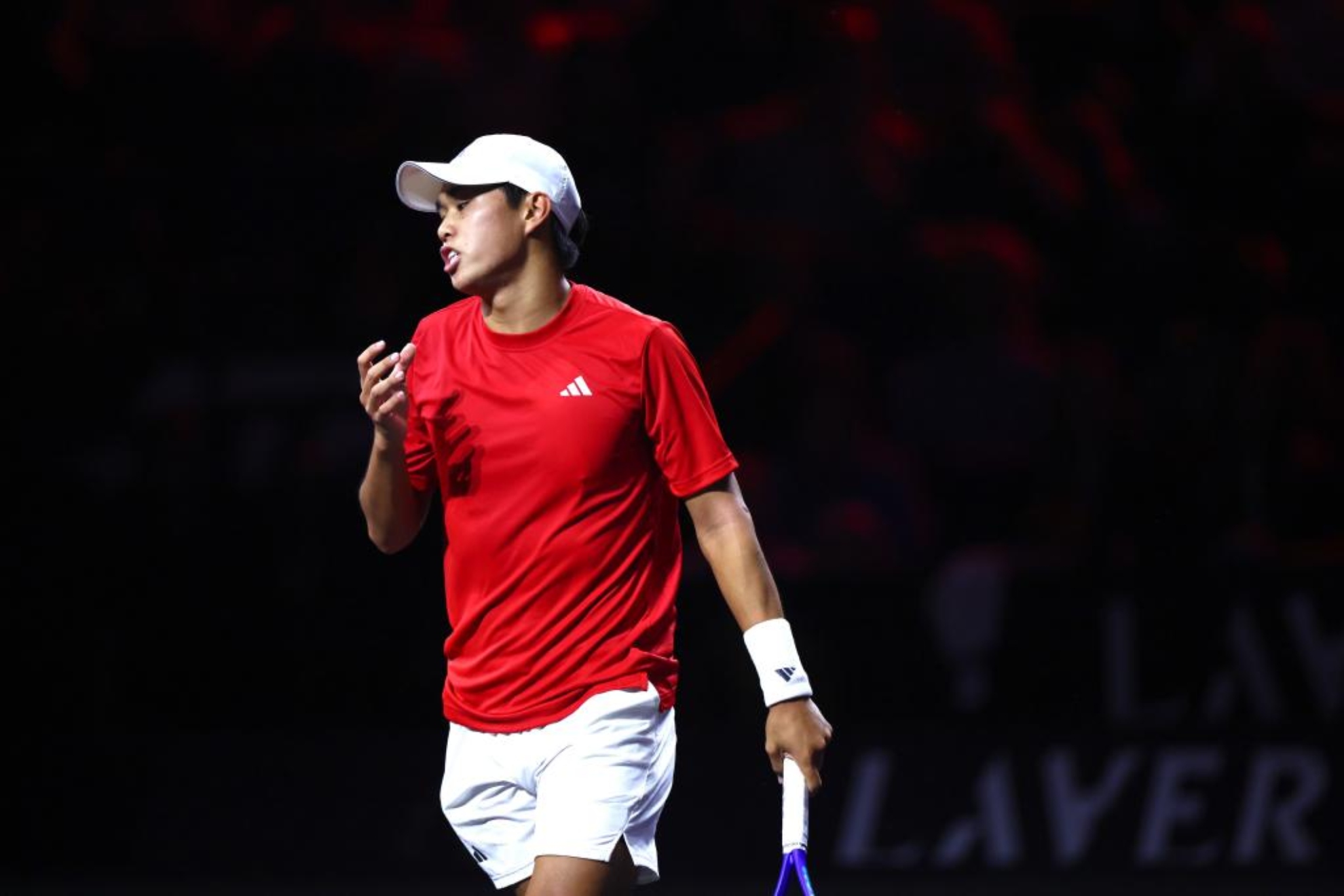 Learner Tien durante la Laver Cup. EFE