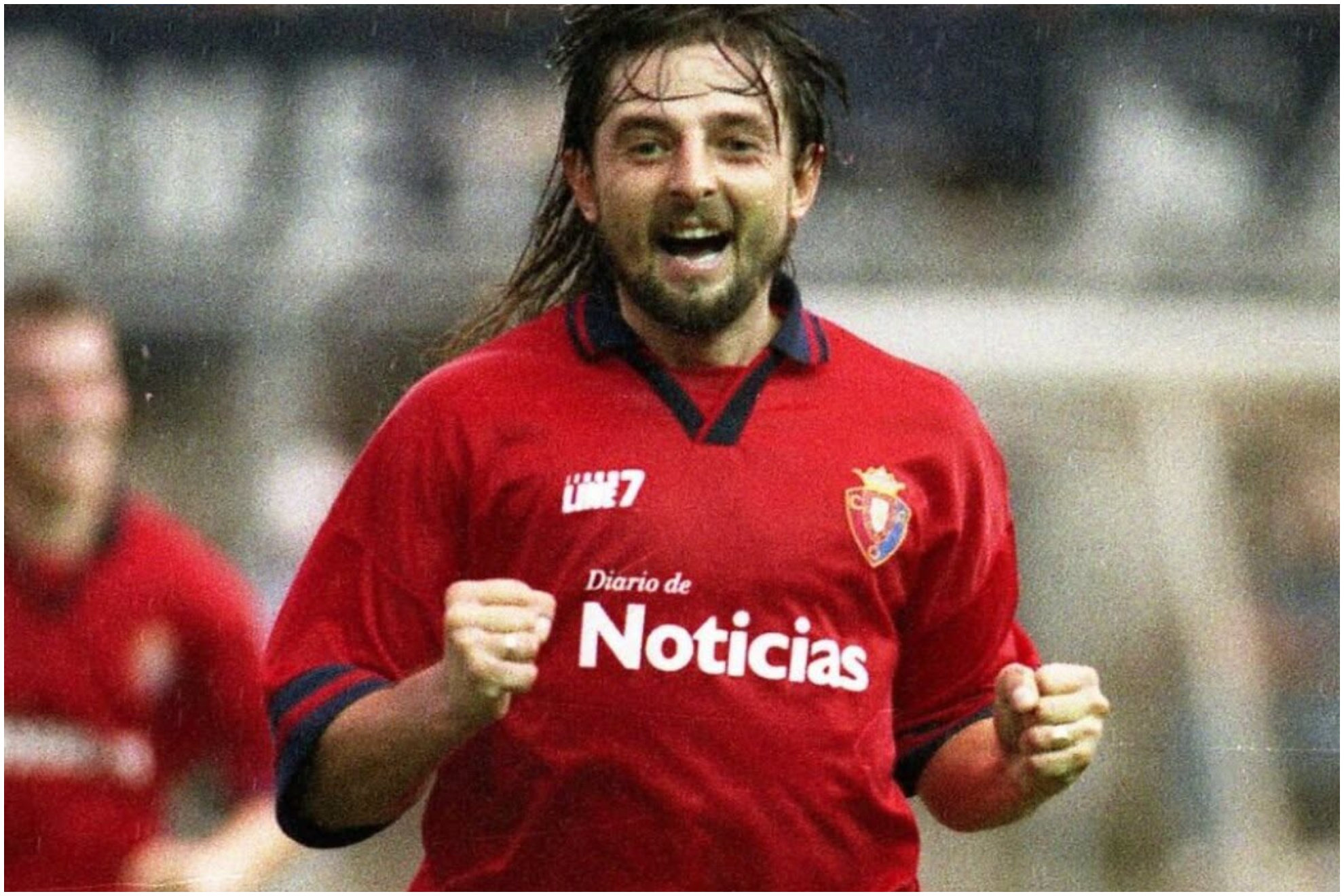 Ziober en una imagen de los 90 con Osasuna.