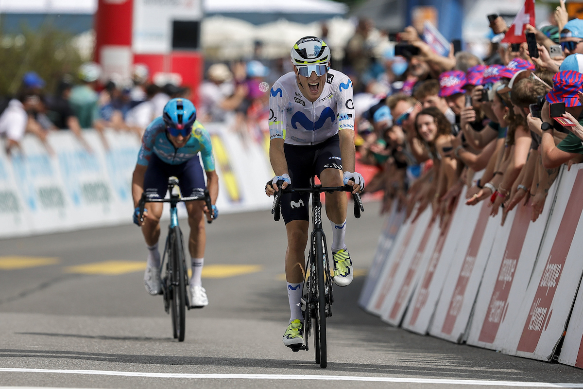 Castrillo, durante el pasado Tour de Romandía con Movistar. Massimo Fulgenzi / SprintCyclingAgency