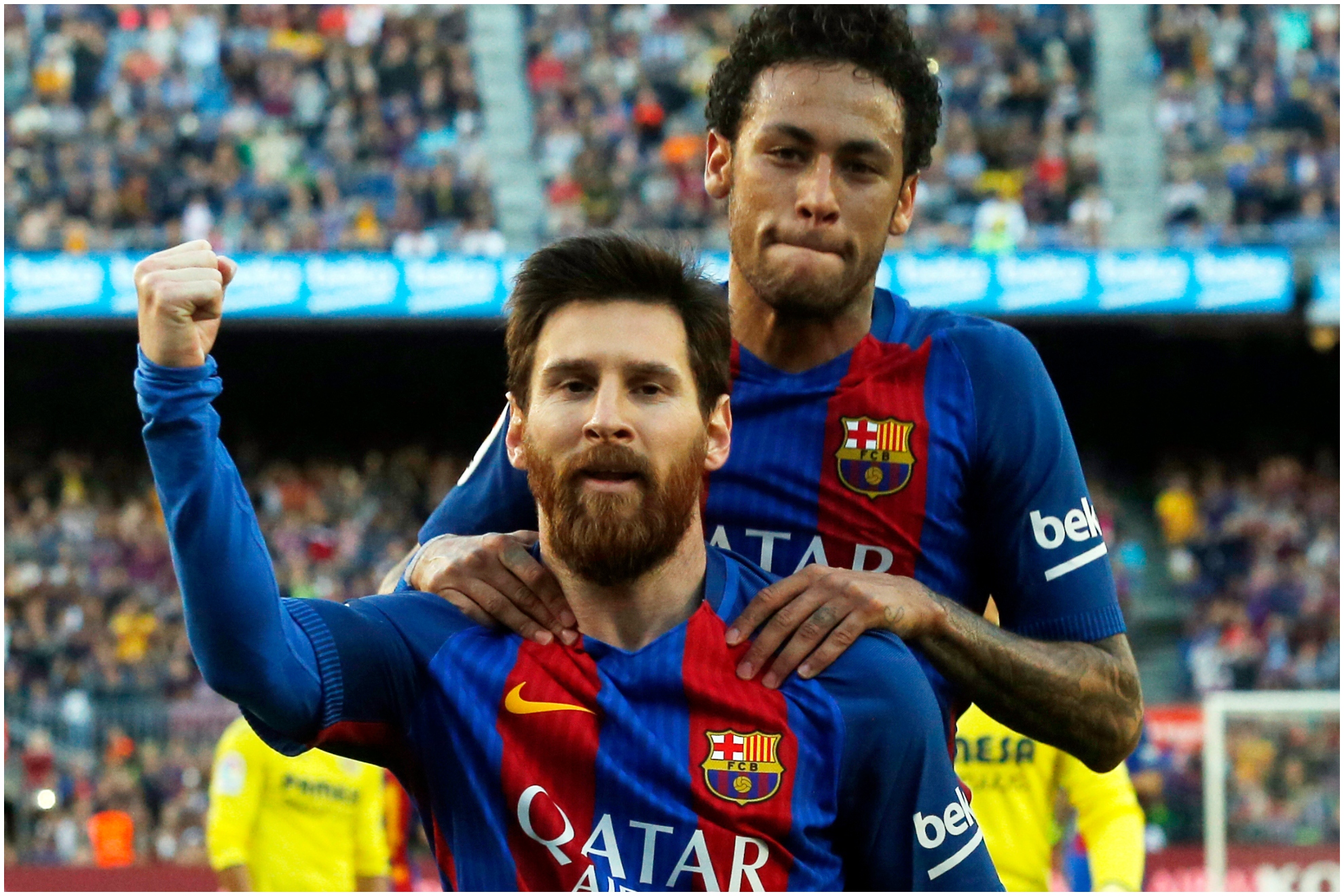 Messi y Neymar juntos en su etapa en el Barcelona.