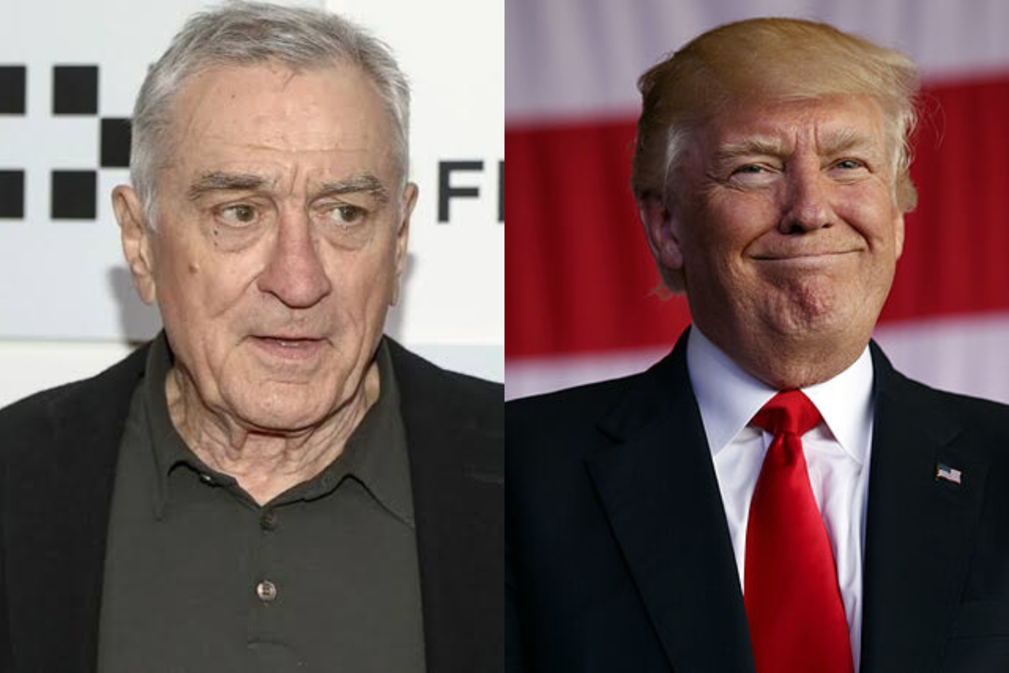Robert De Niro y Donald Trump.