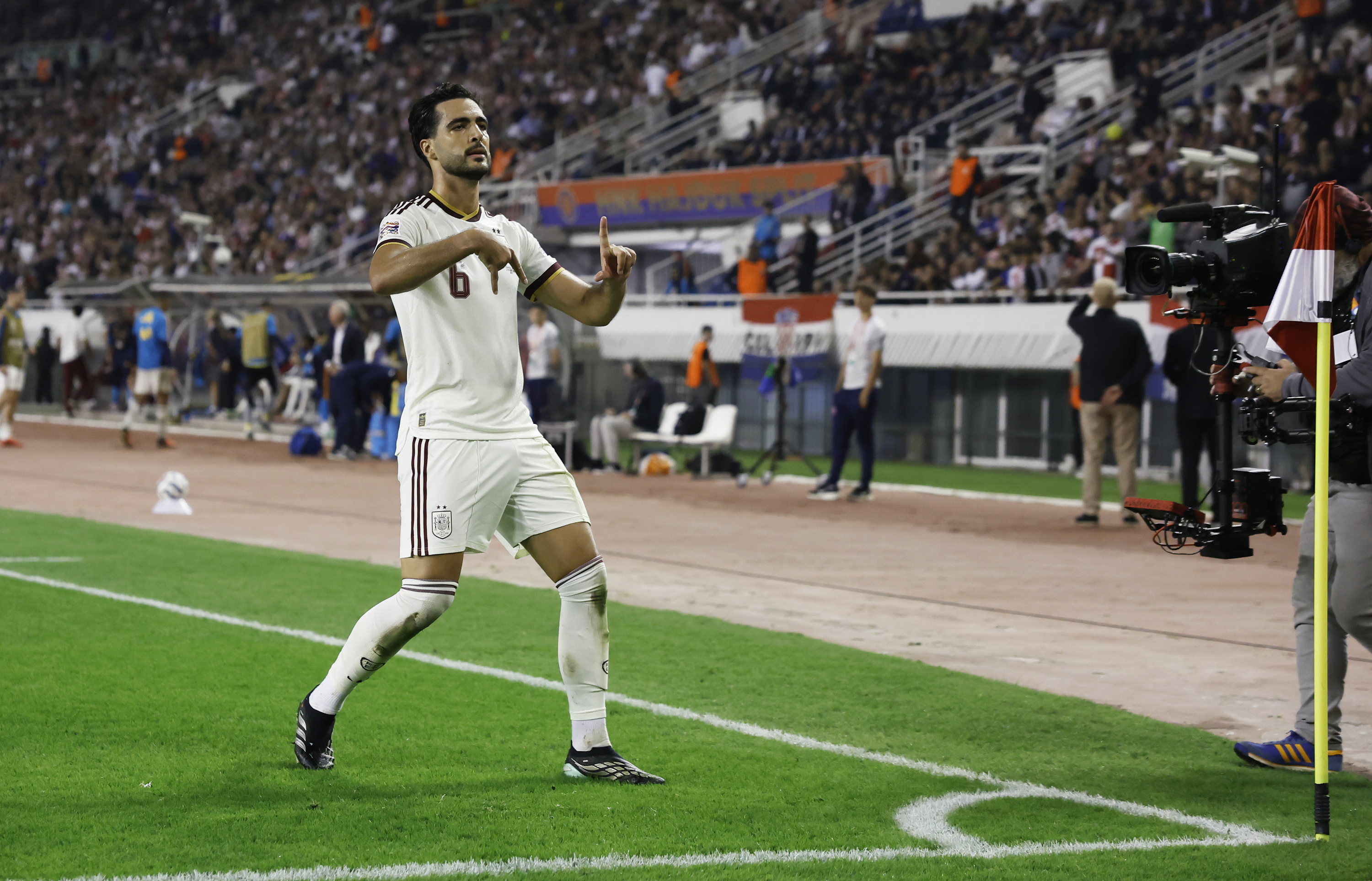 Mikel Merino, autor del doblete de España que permitió a la selección remontar a Croacia. Chema Rey