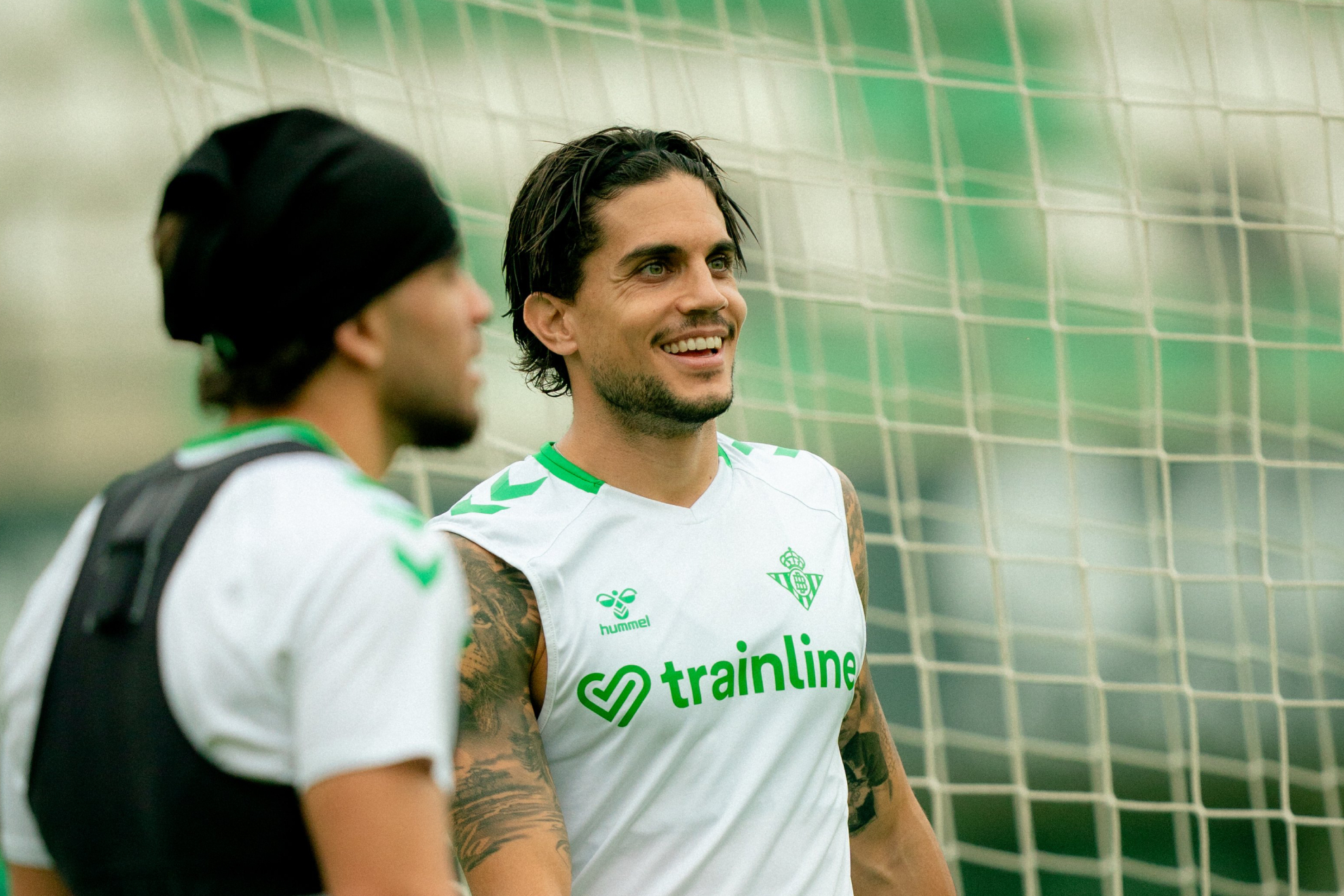 Bartra, en el entrenamiento de hoy REAL BETIS