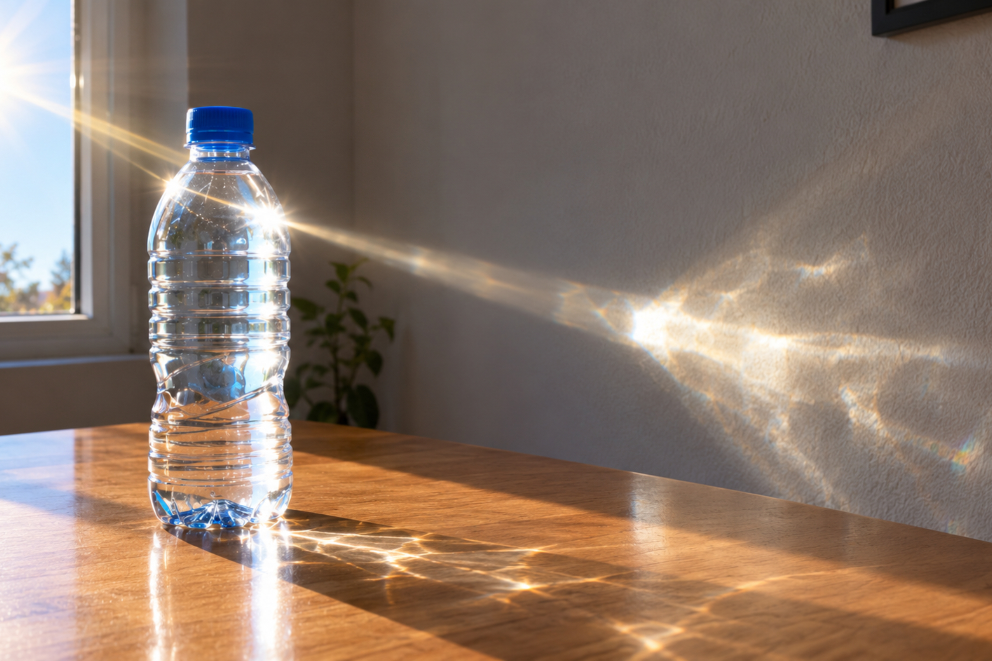 Botella de agua sol Imagen creada con IA