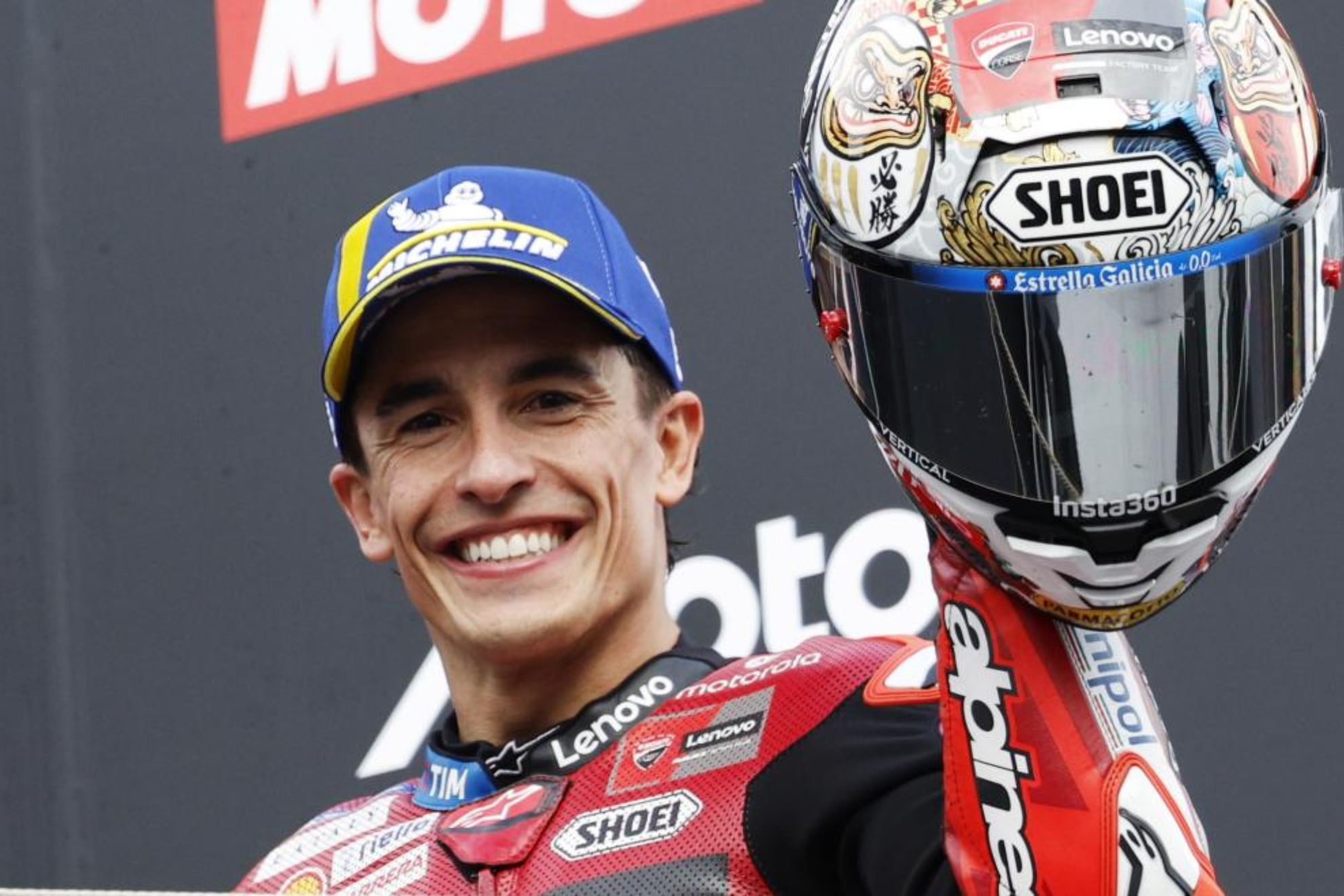 Márquez celebra en Motegi. EFE