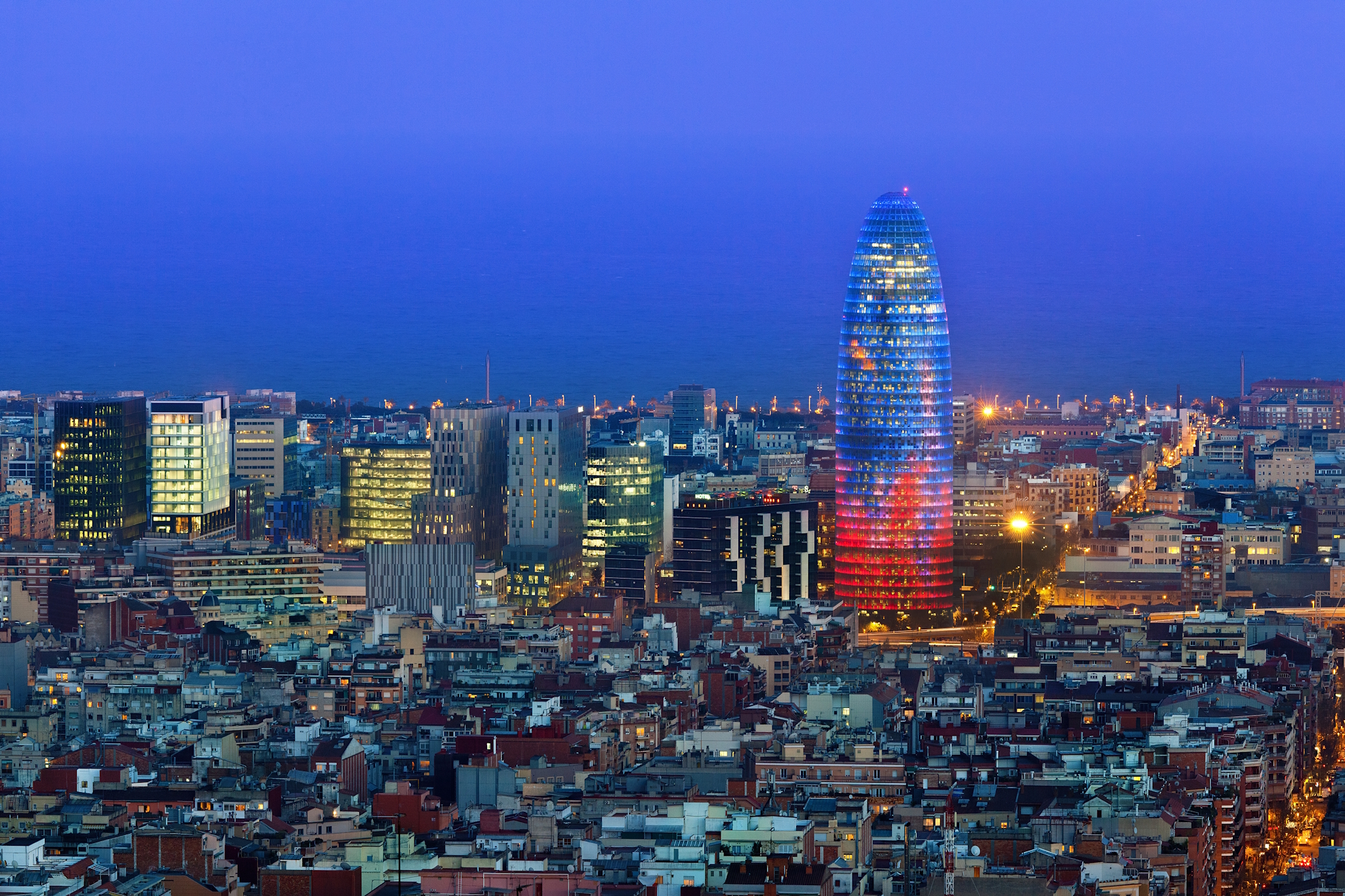 La Torre Agbar, en Barcelona. Getty