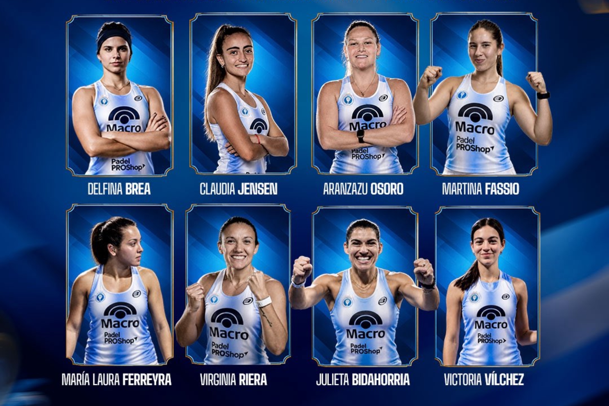 Convocadas de Argentina para el Mundial de pádel 2026