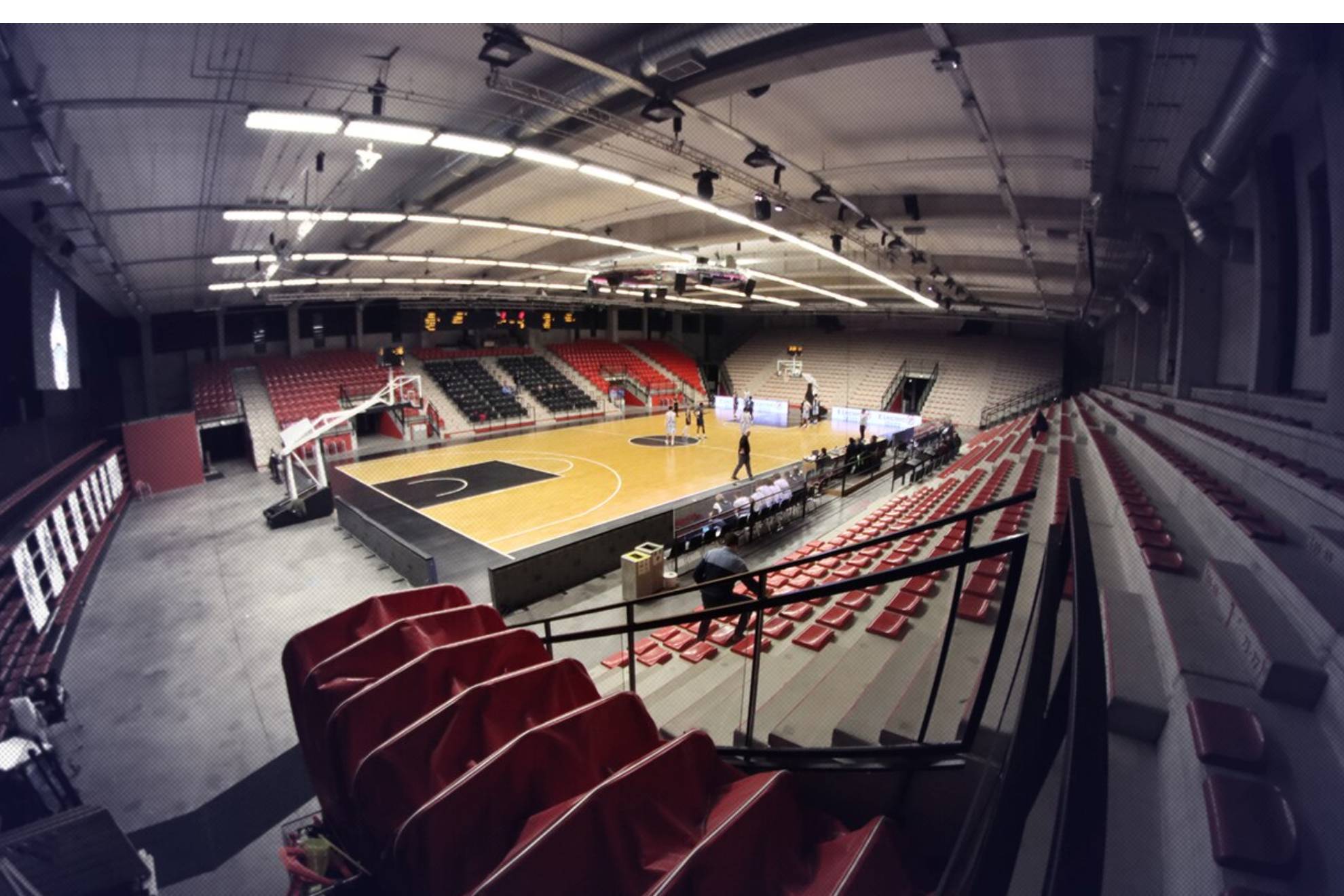Una imagen del pabellón del Flammes Carolo Basket.