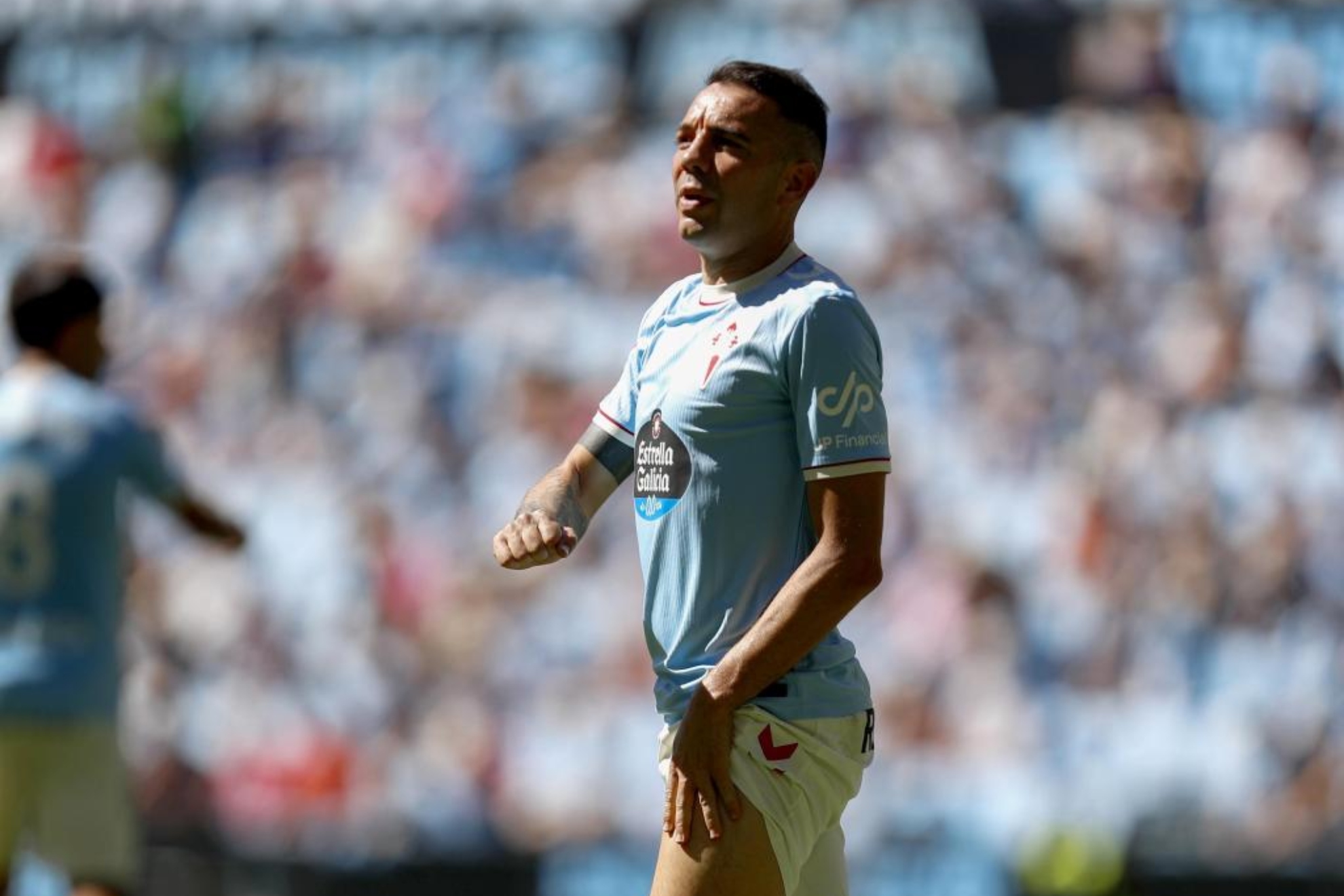 Aspas, en un partido con el Celta esta temporada. JORGE LANDÍN