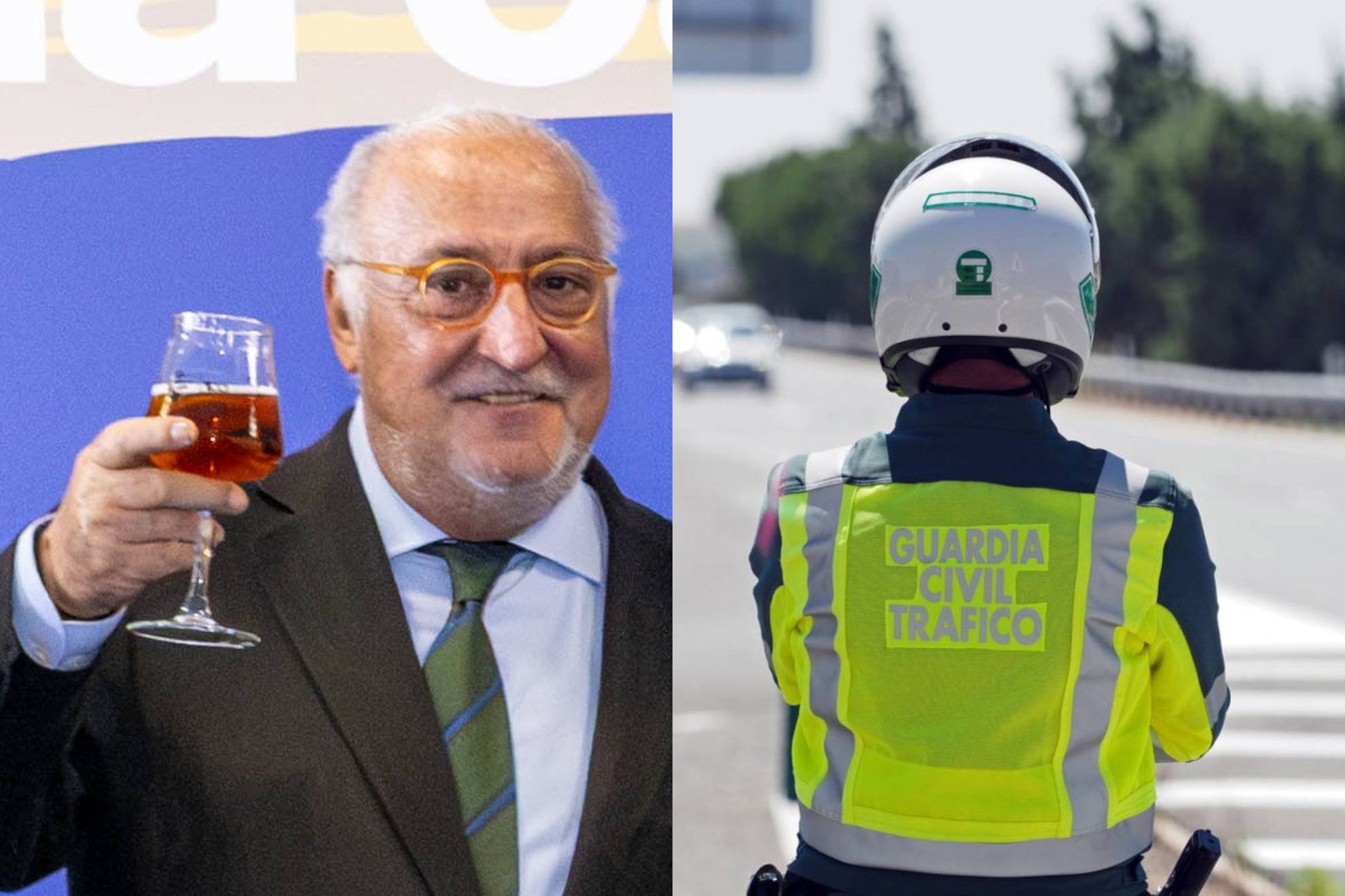 Navarro, brindando con una cerveza sin alcohol en la presentación de la campaña 'Elegir SIN al volante es la caña'. Cerveceros de España/DGT