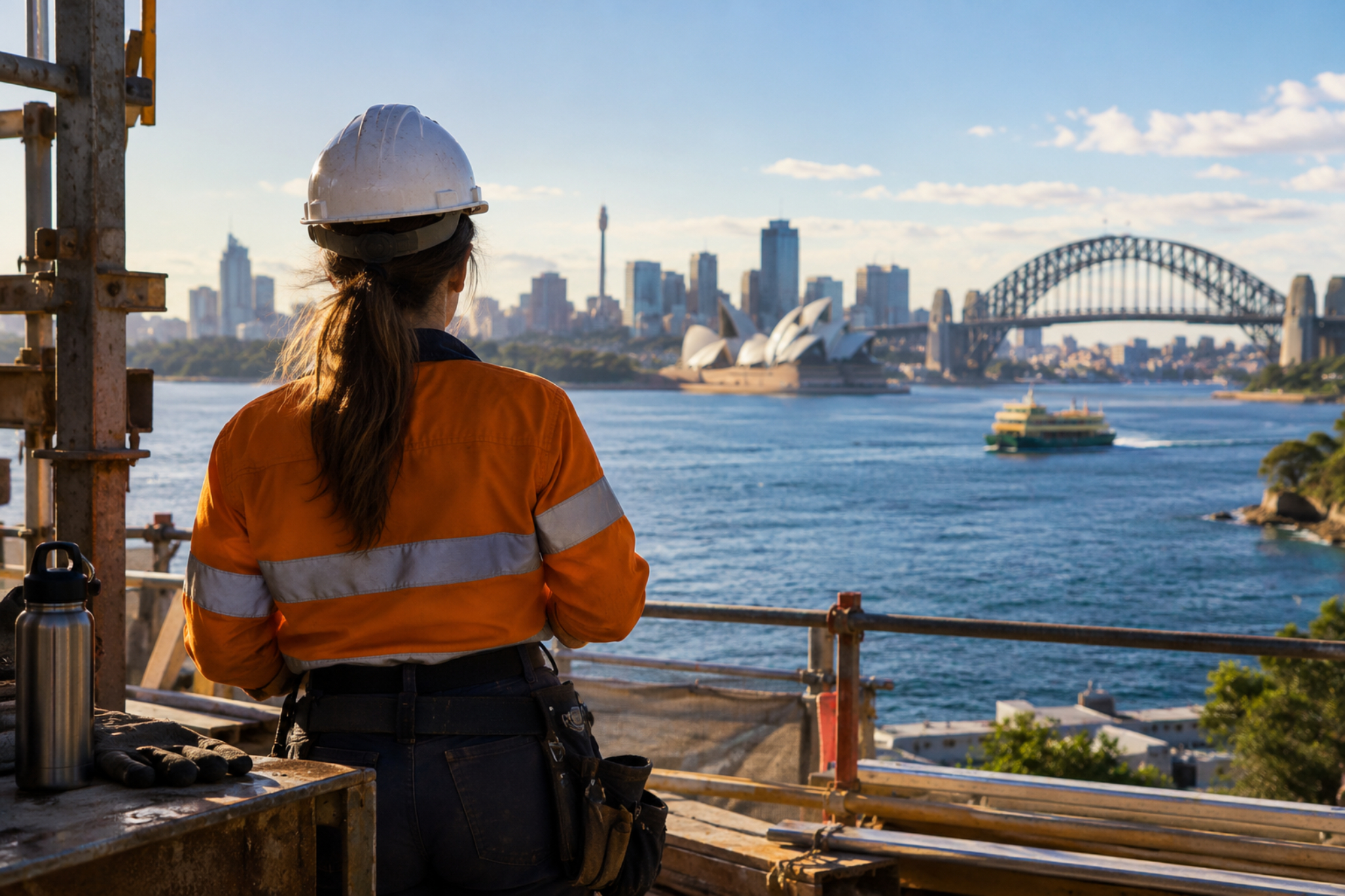 Trabajadora australiana Imagen creada con IA