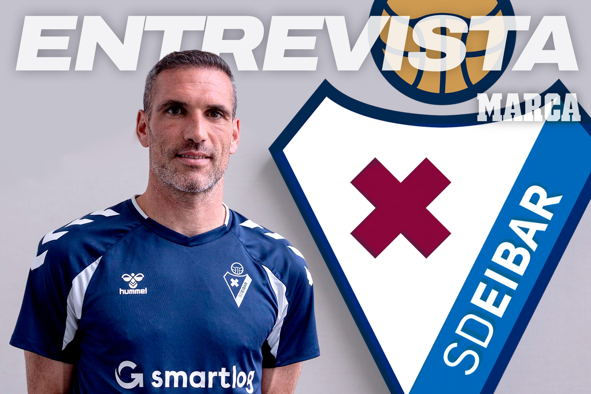 Arbilla, jugador del Eibar, posa par MARCA.