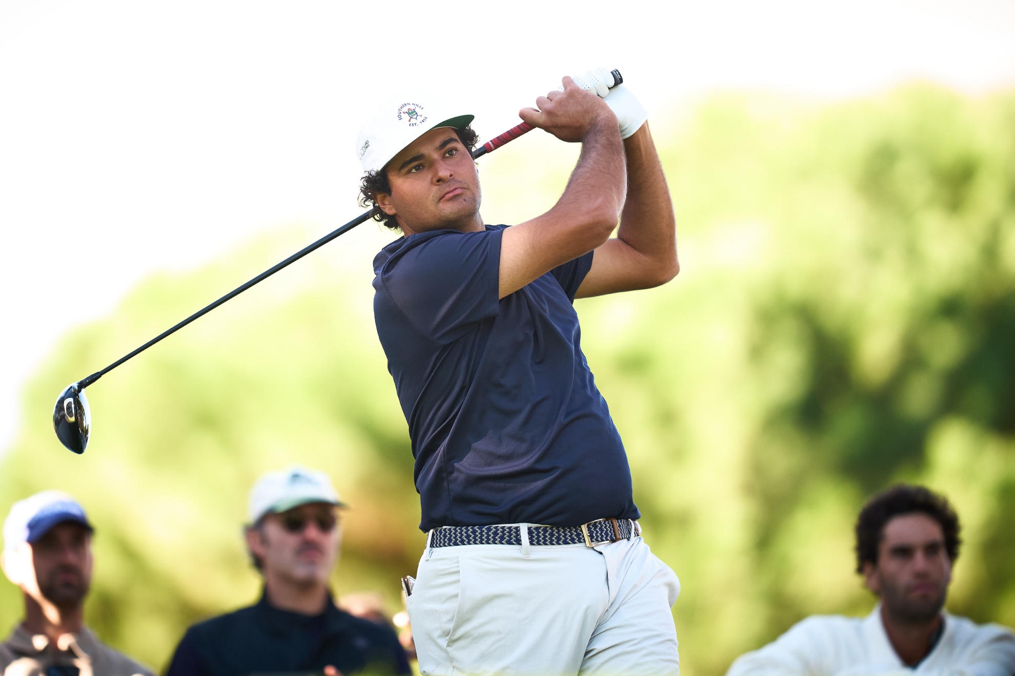 Eugenio Chacarra durante la primera vuelta del Open de España. Mateo Villalba/Open de Espana