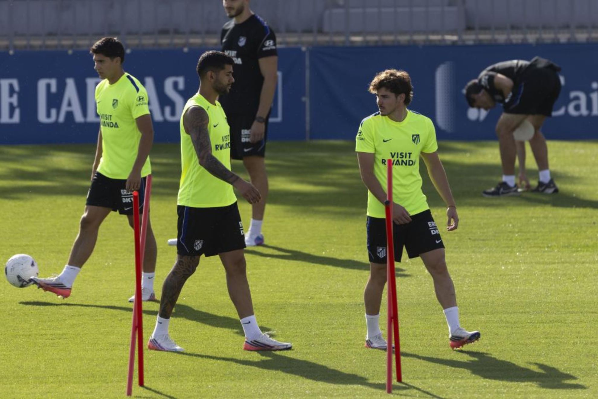 Entrenamiento del Atlético.