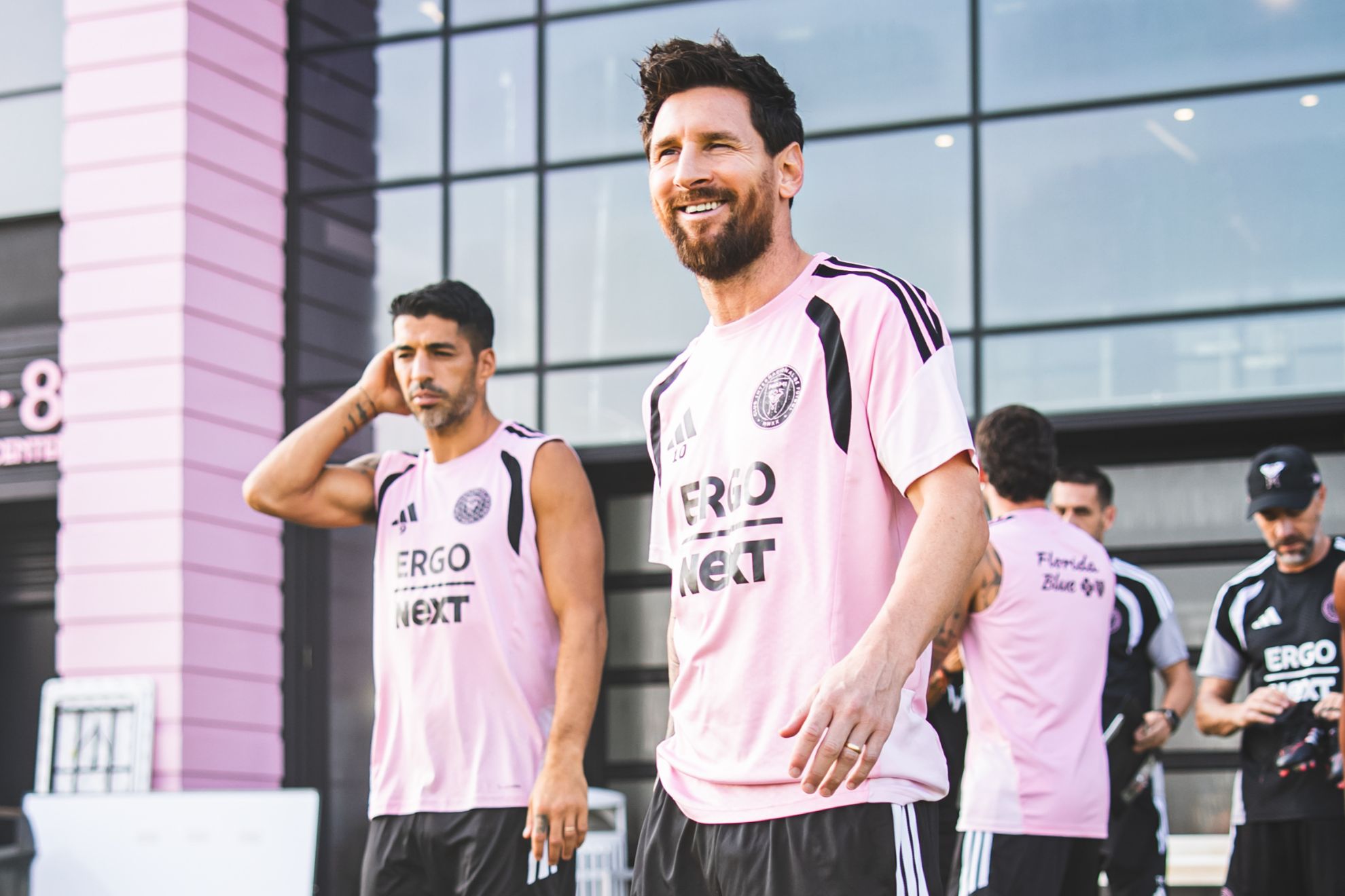 Leo Messi, saliendo al entrenamiento de Inter Miami @InterMiamiCF