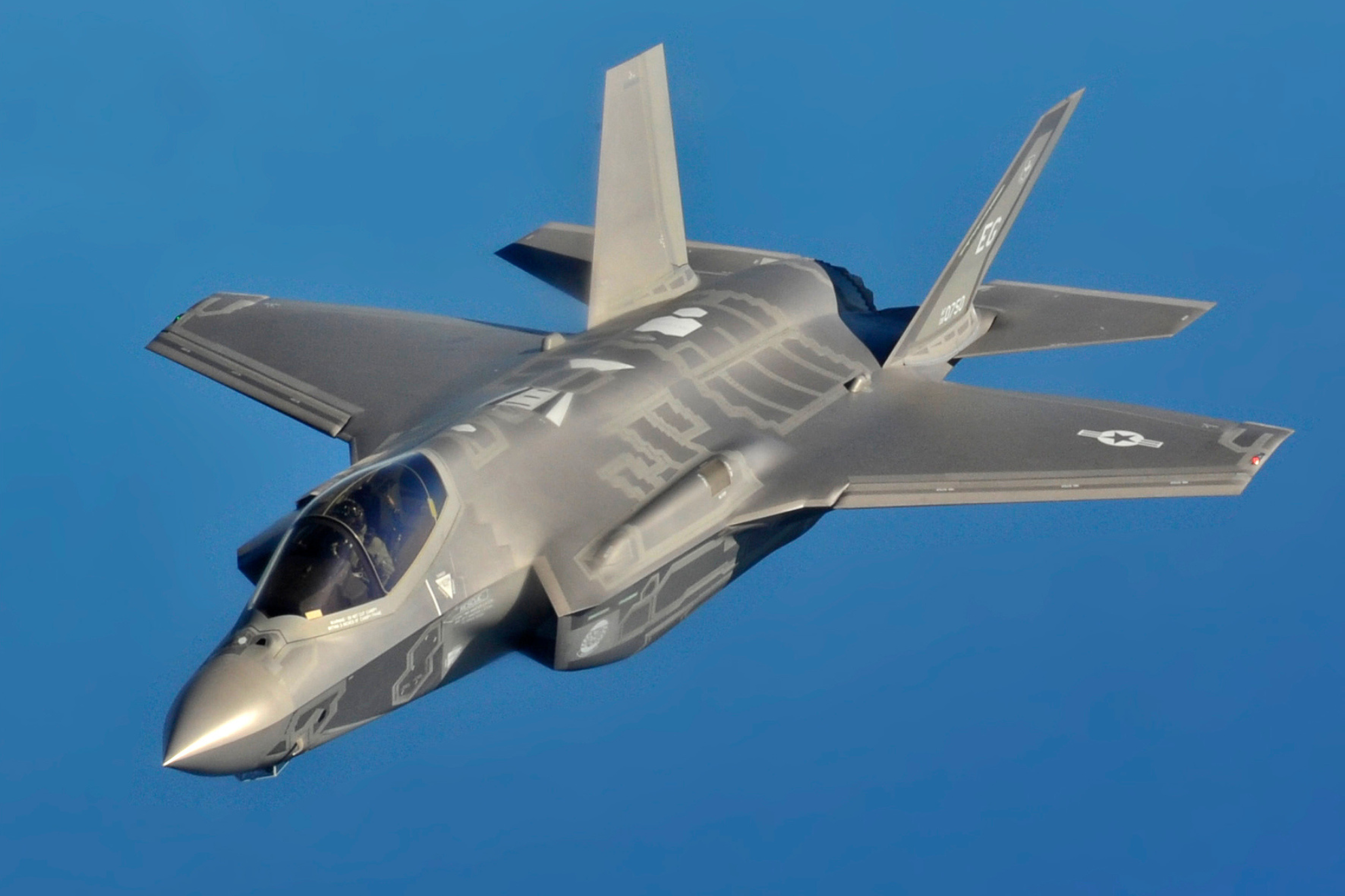 Modelo del caza F-35 estadounidense
