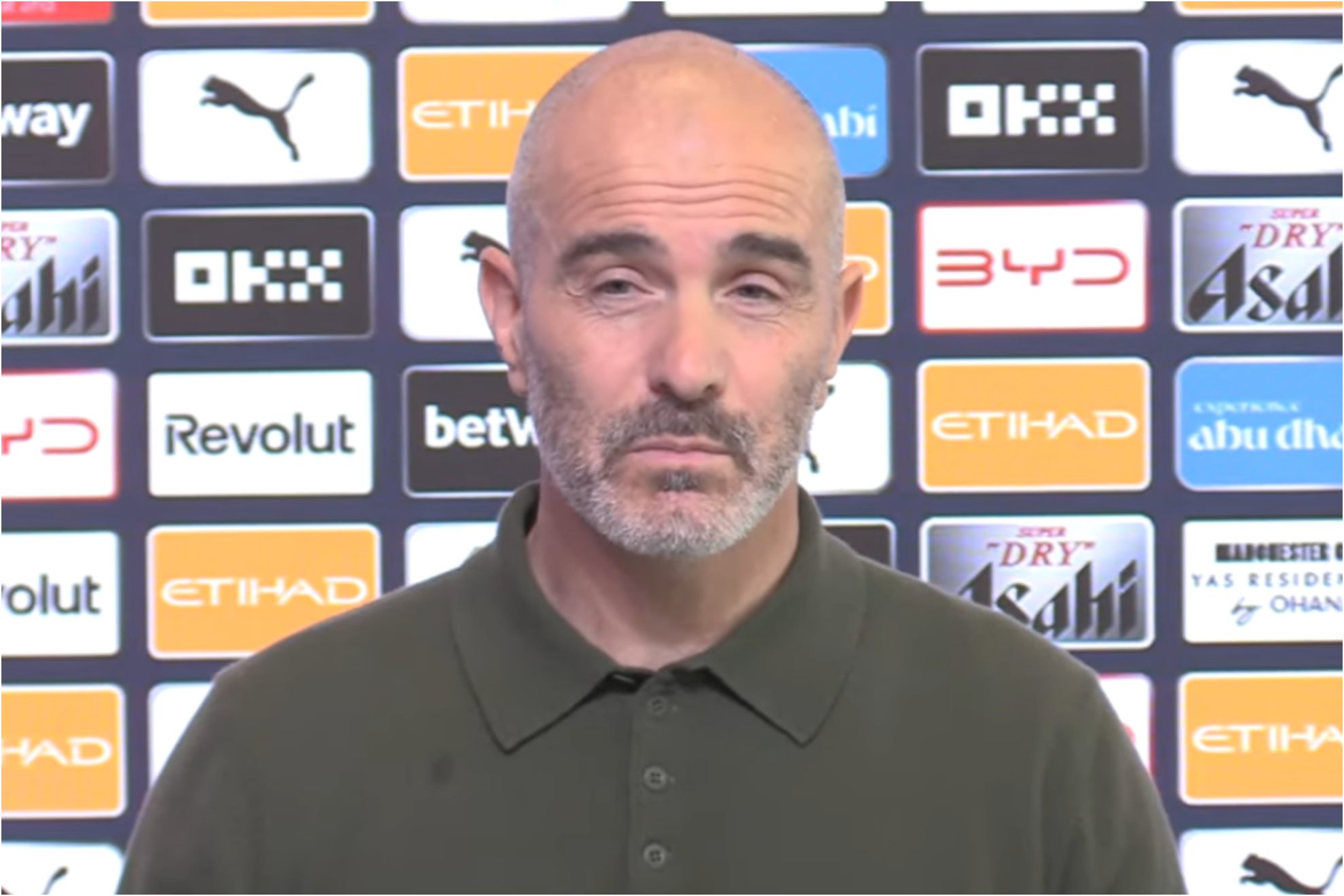 Maresca, en rueda de prensa. M. City