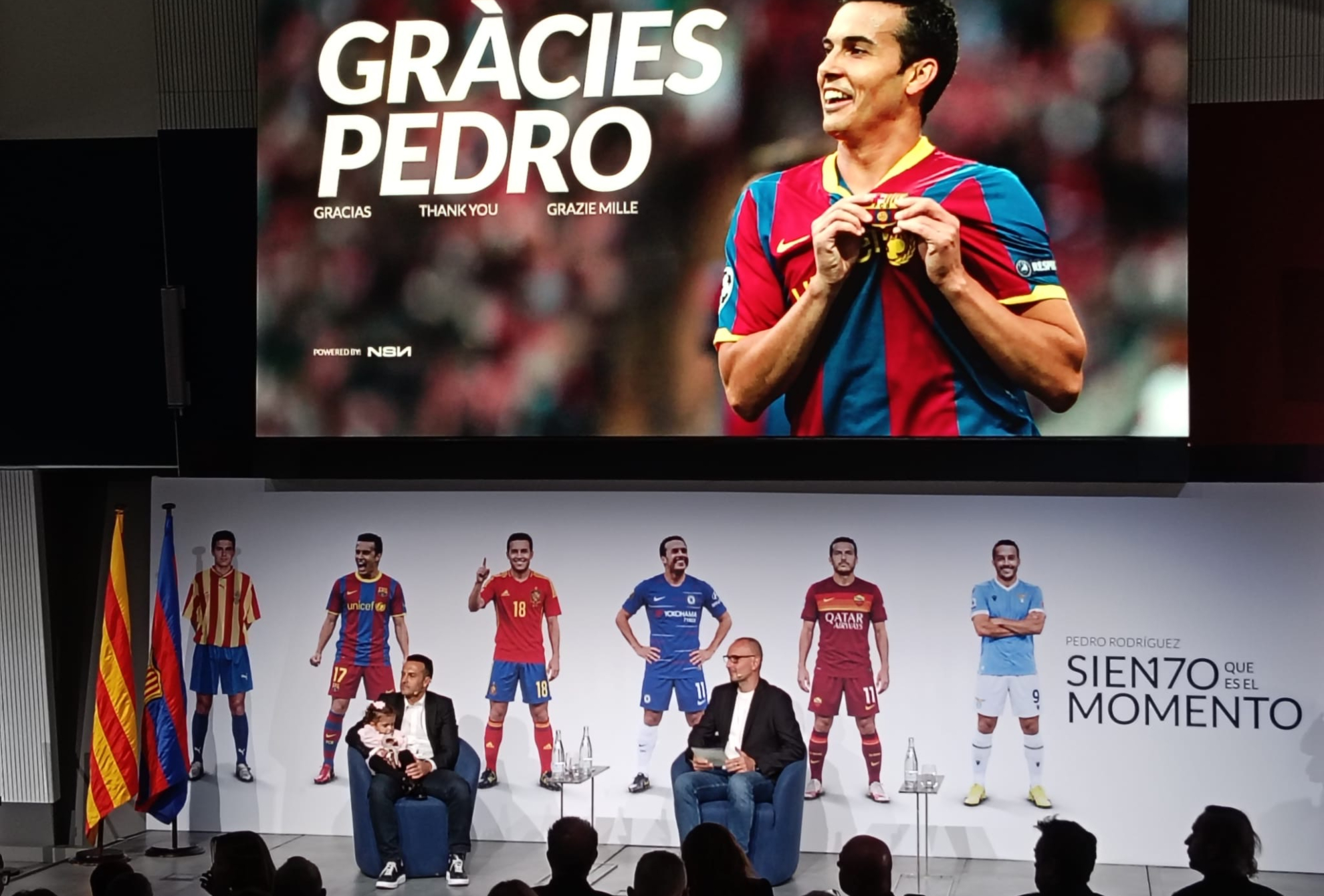 Pedro, en su acto de despedida. FRANCESC ADELANTADO