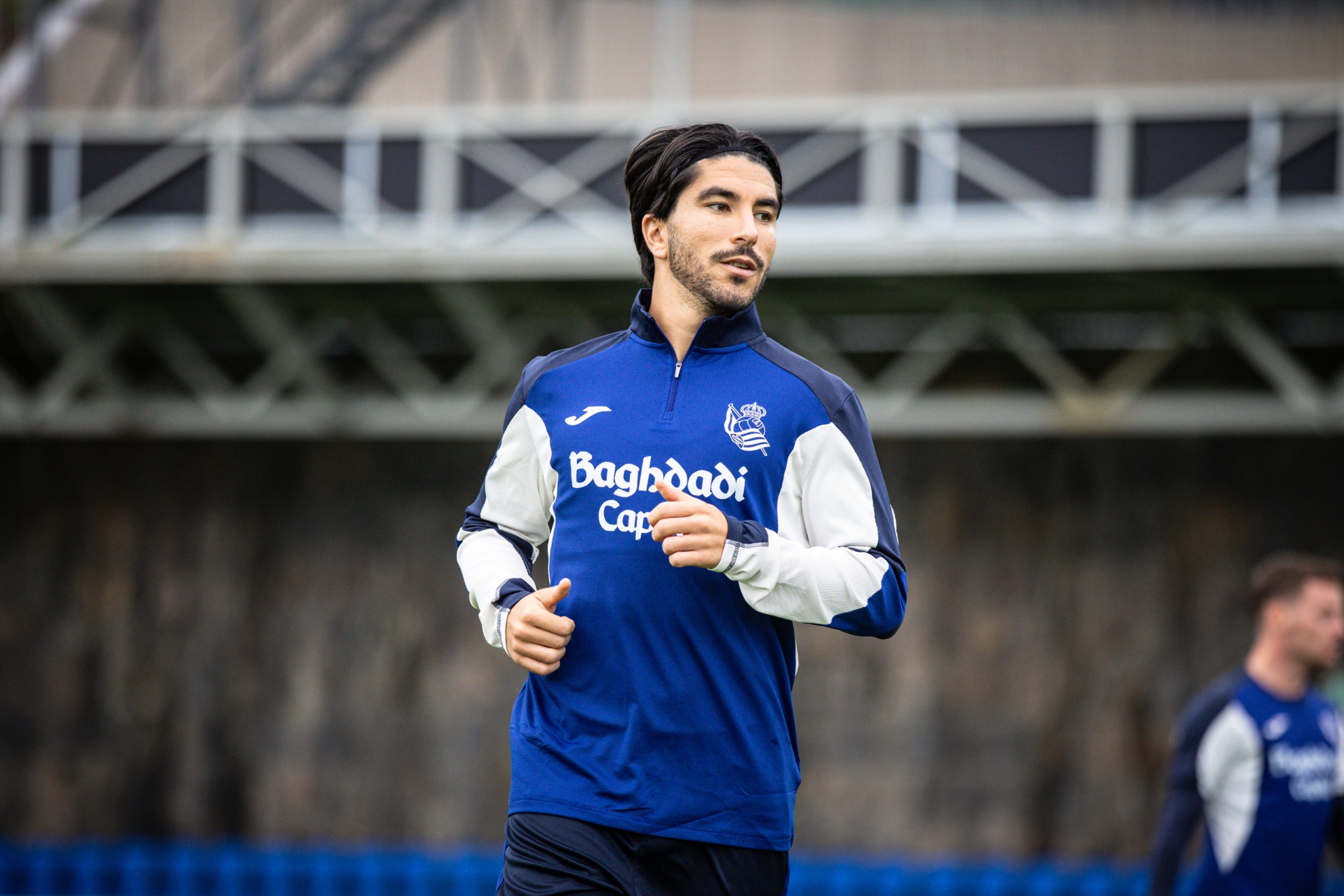 Carlos Soler, en uno de los últimos entrenamientos de la Real. REAL SOCIEDAD