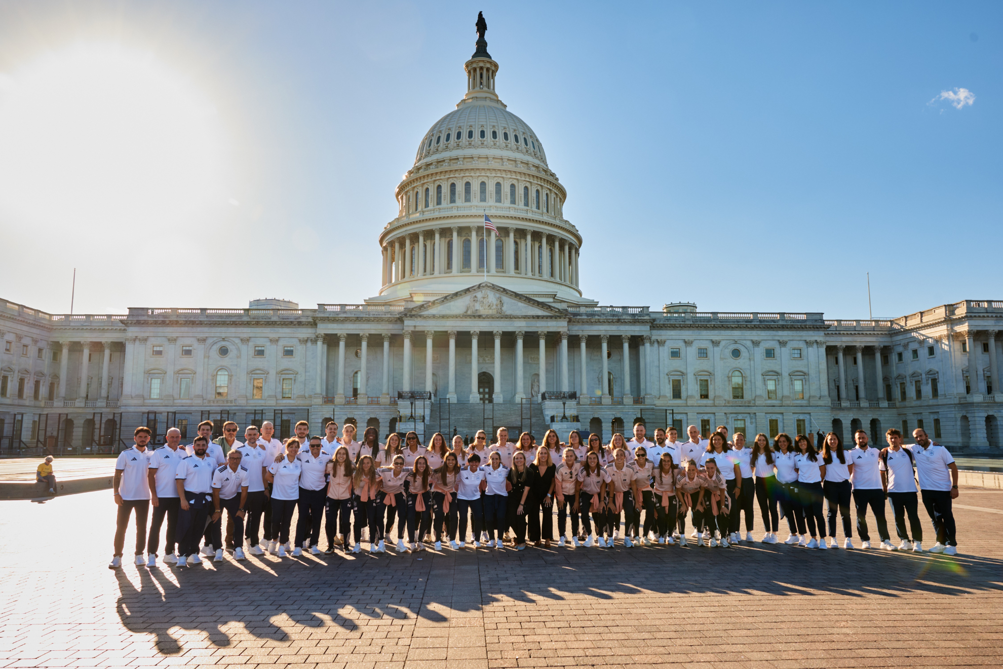 Expedición de la selección española que está en Washington. RFEF