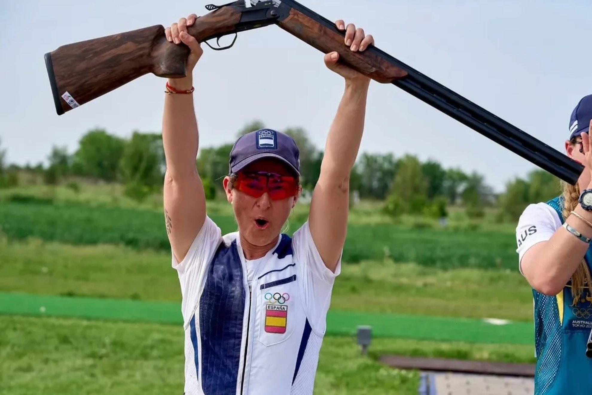 Fátima Gálvez celebra su tercer oro europeo individual. rfedeto
