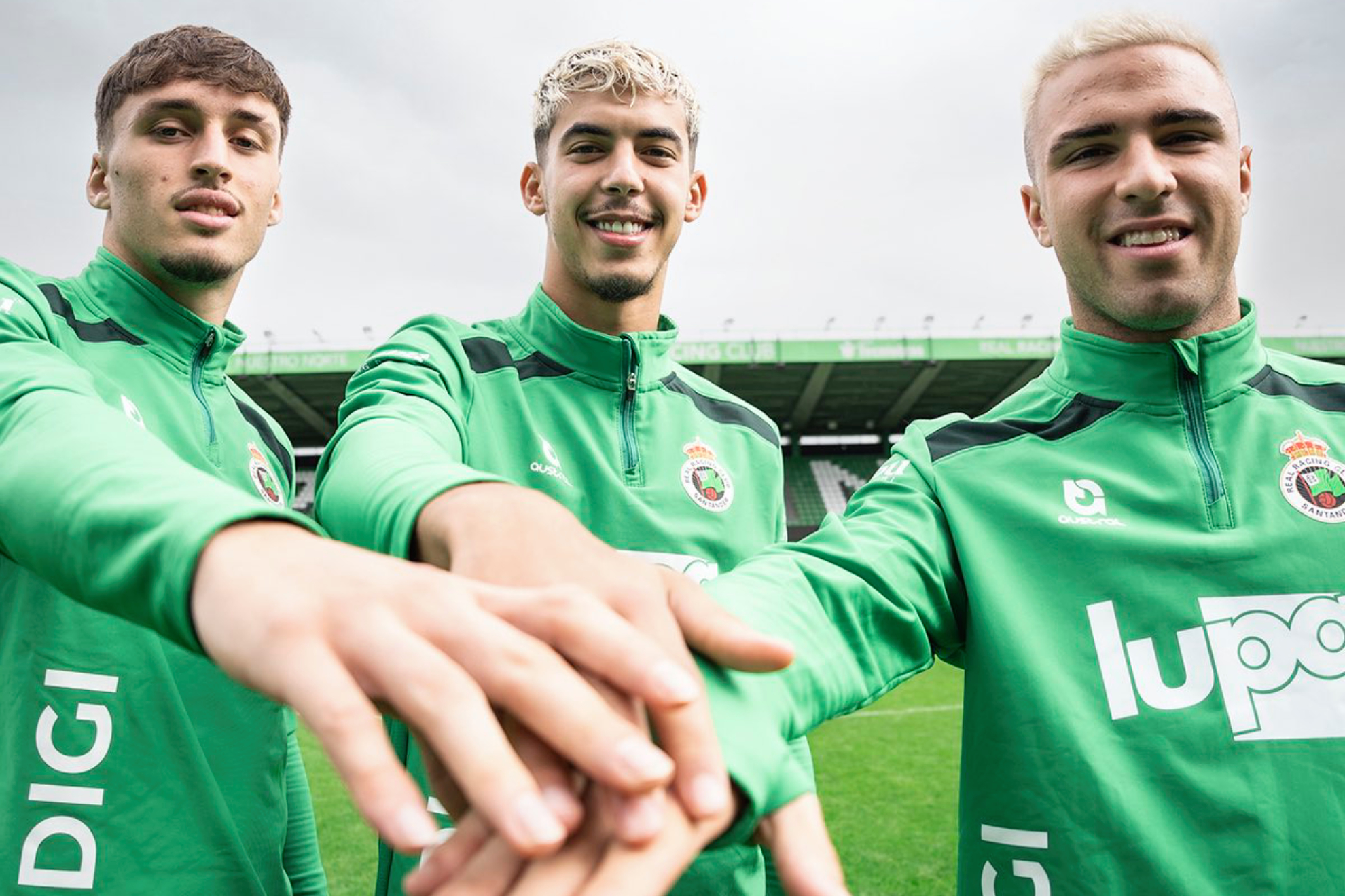 Jorge Salinas, Yassir Zabiri y Pablo García Racing de Santander vía X