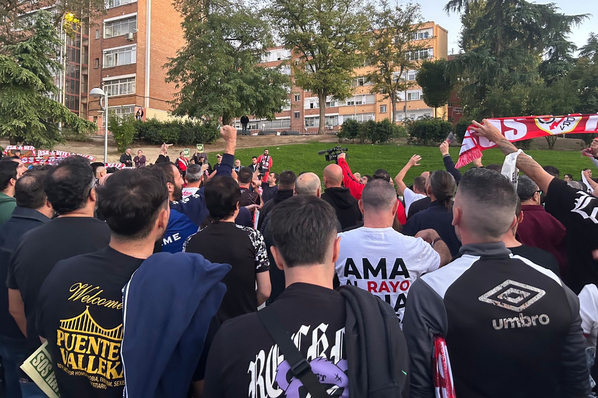 Manifestación de la la Agrupación de las Peñas del Rayo Vallecano MARCOS DEL BAÑO