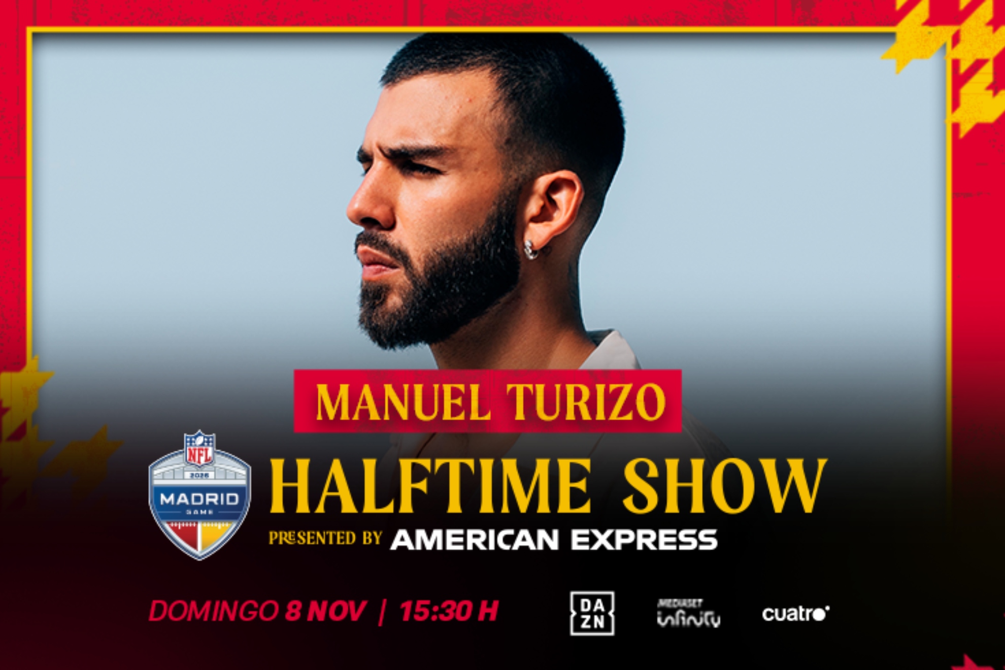 Cartel del show de Manuel Turizo.