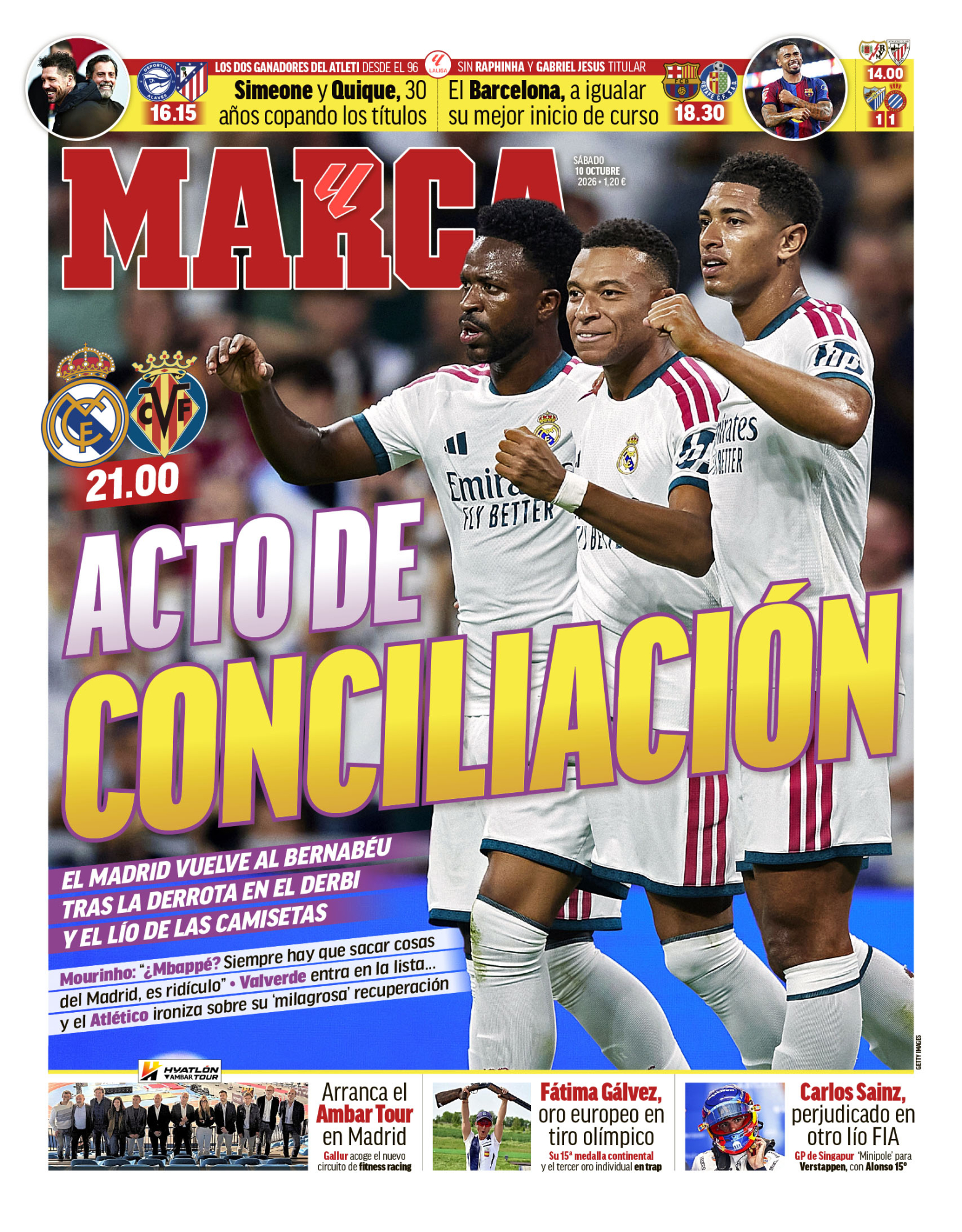 Las portadas del día MARCA Actualizado: 10/10/2026 01:41 horas
