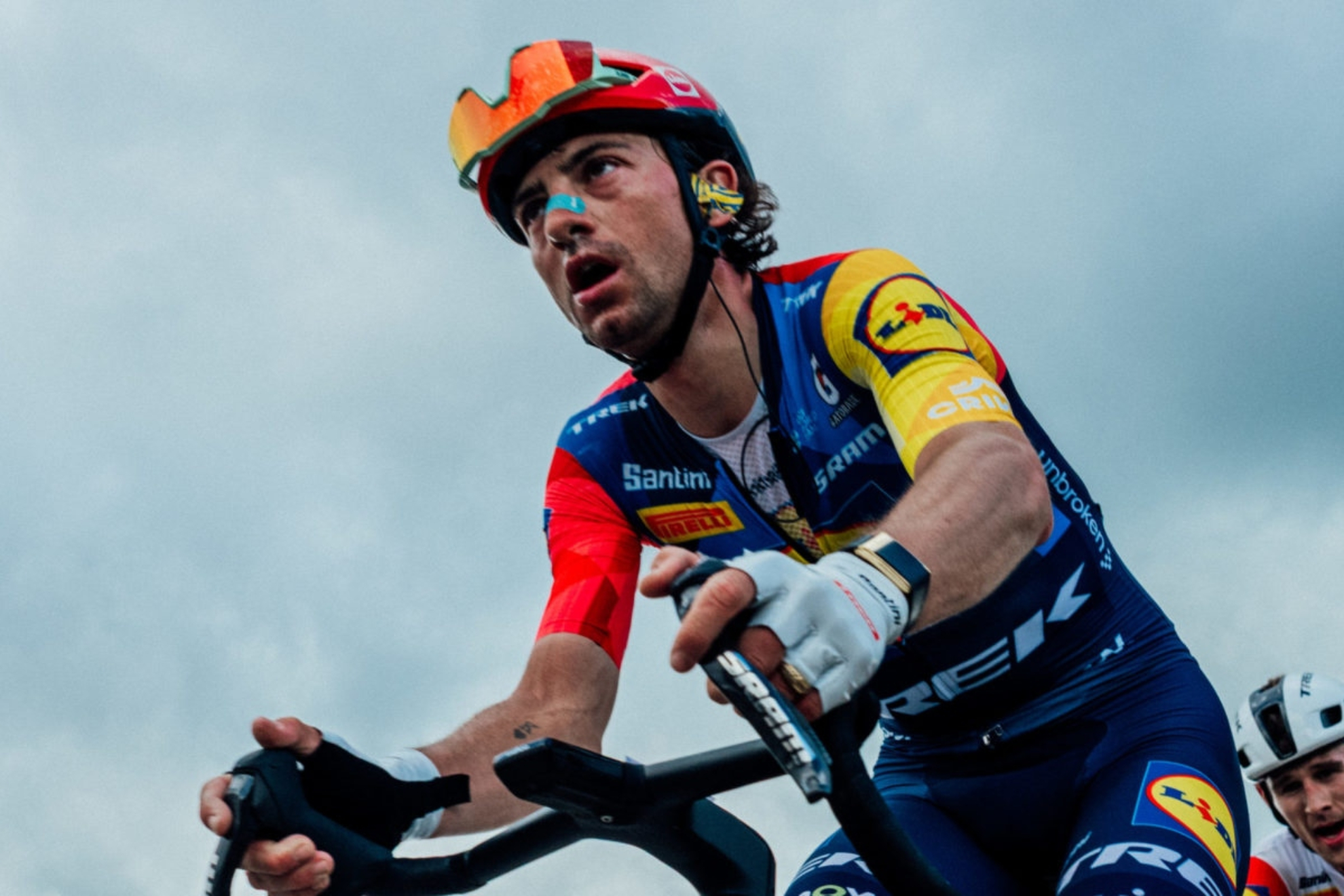 Ciccone, con Lidl-Trek durante una competición. Lidl-Trek