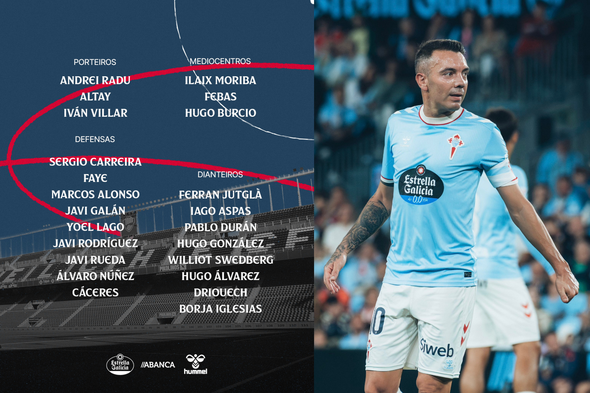 Aspas regresa a la convocatoria del Celta.