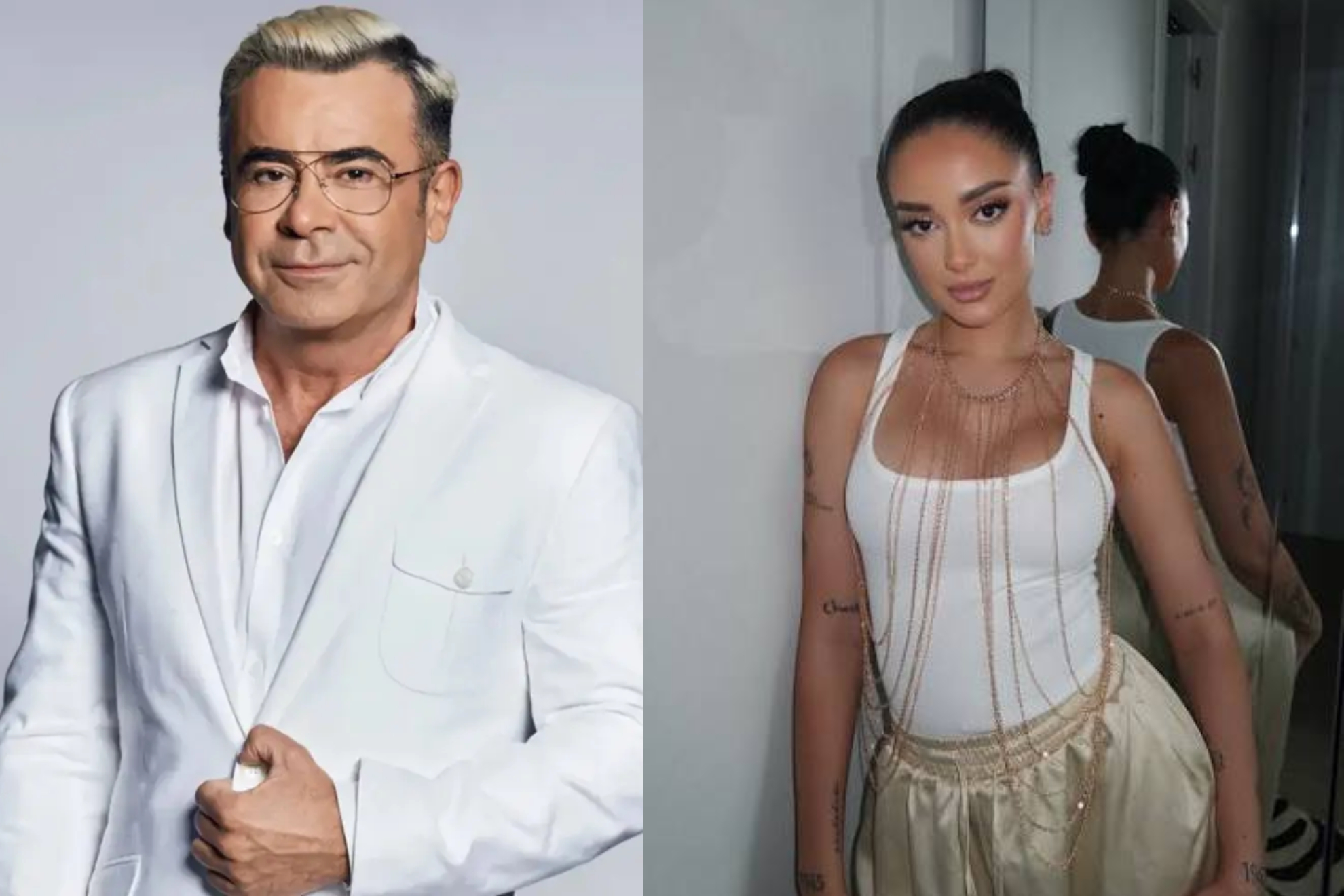 Jorge Javier Vazquez izquierda, Juls Janeiro derecha Mediaset,Instagram