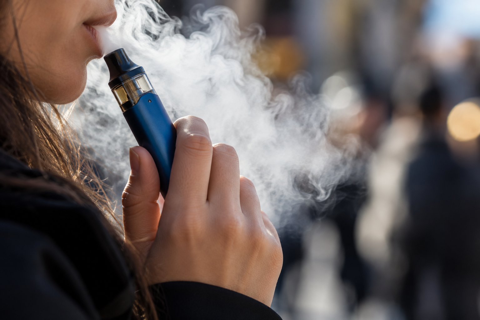 Persona vapeando Imagen creada por IA