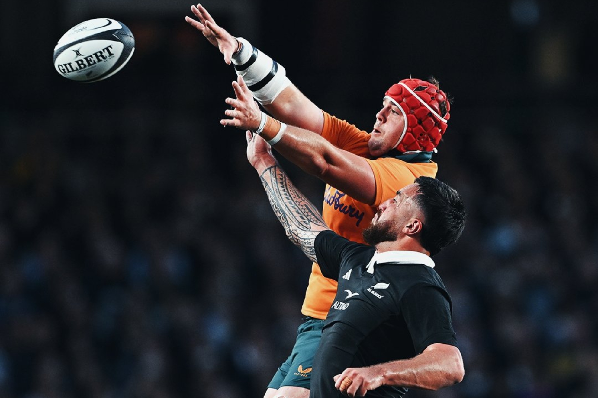 Touche en el Nueva Zelanda-Australia Foto: Wallabies