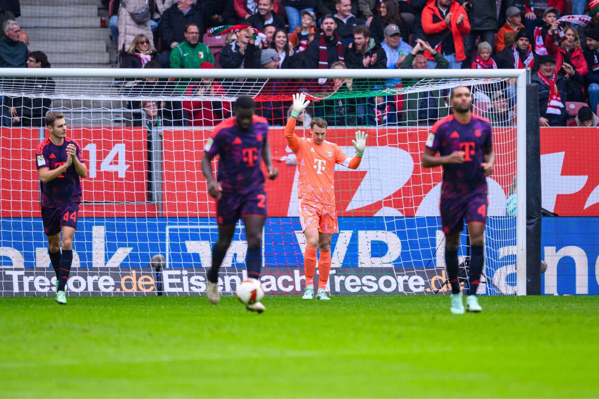 Neuer pide perdón tras su error contra el Augsburgo